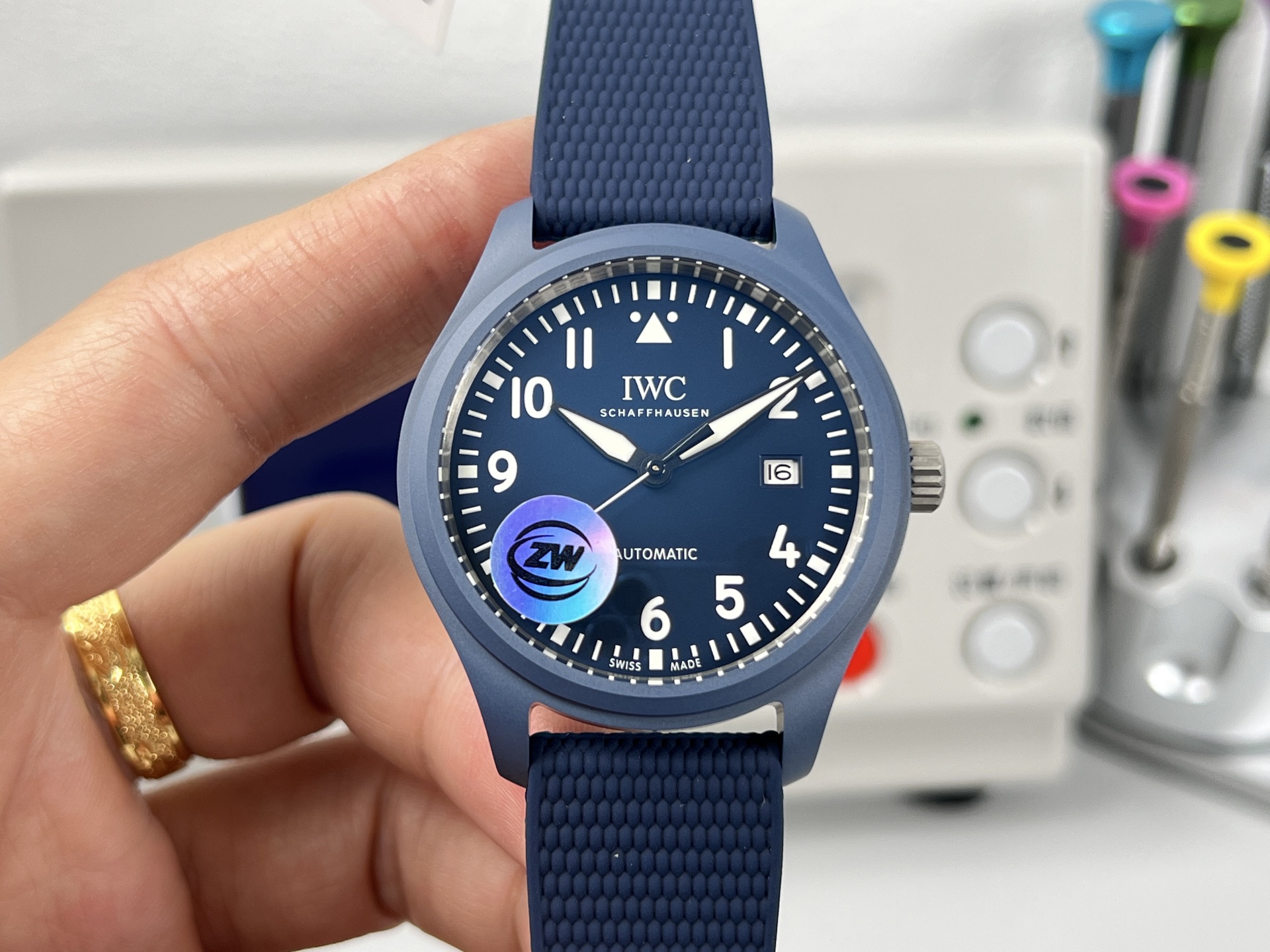 IWC Pilot's Watch Automatic 36 (IW328101) blue ceramic case, blue dial, blue textile strap 36mm Women's Automatic