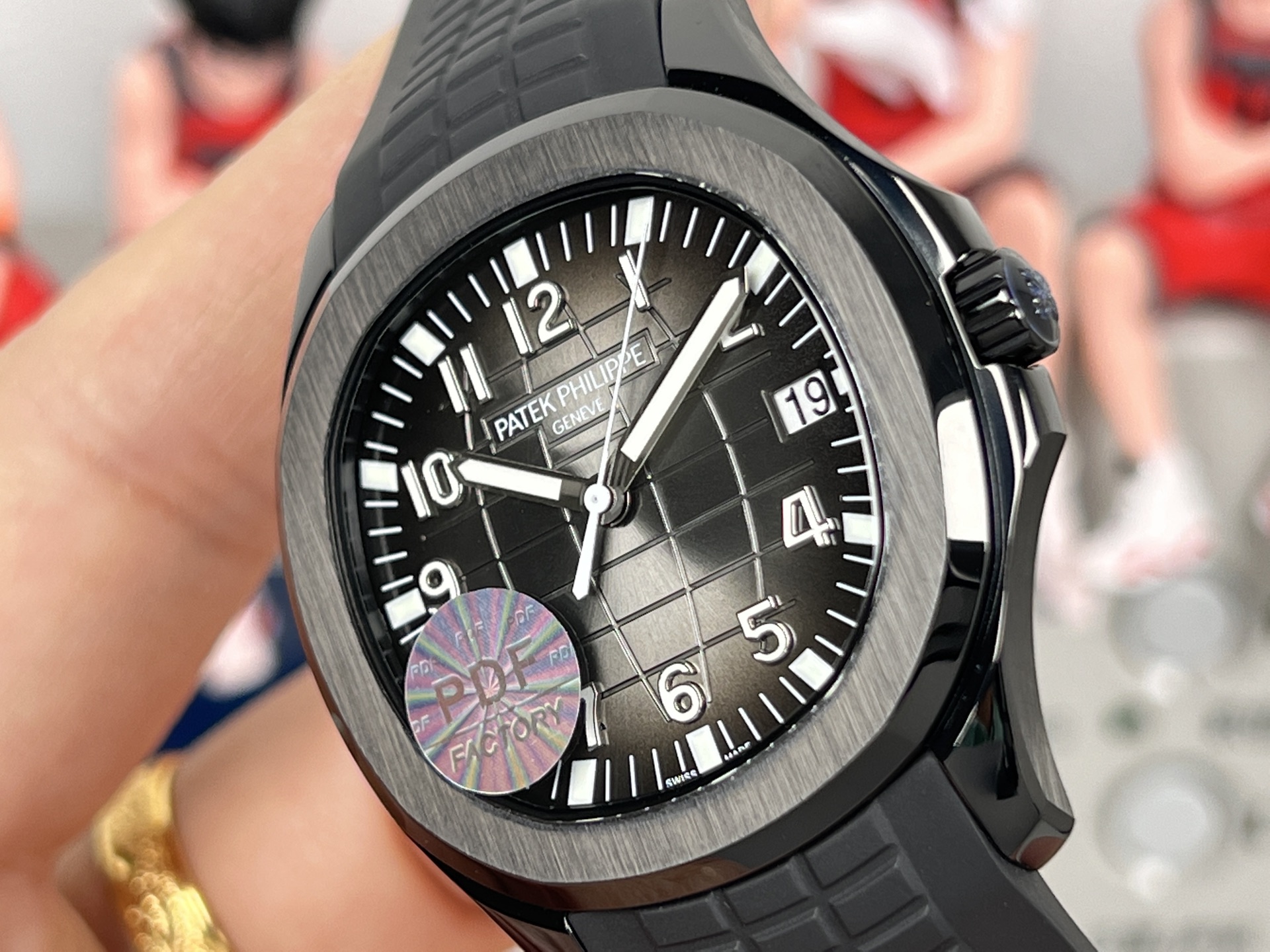 Patek Philippe Aquanaut Luce black case, black bezel, black dial, black rubber strap 38.8mm Women's Automatic