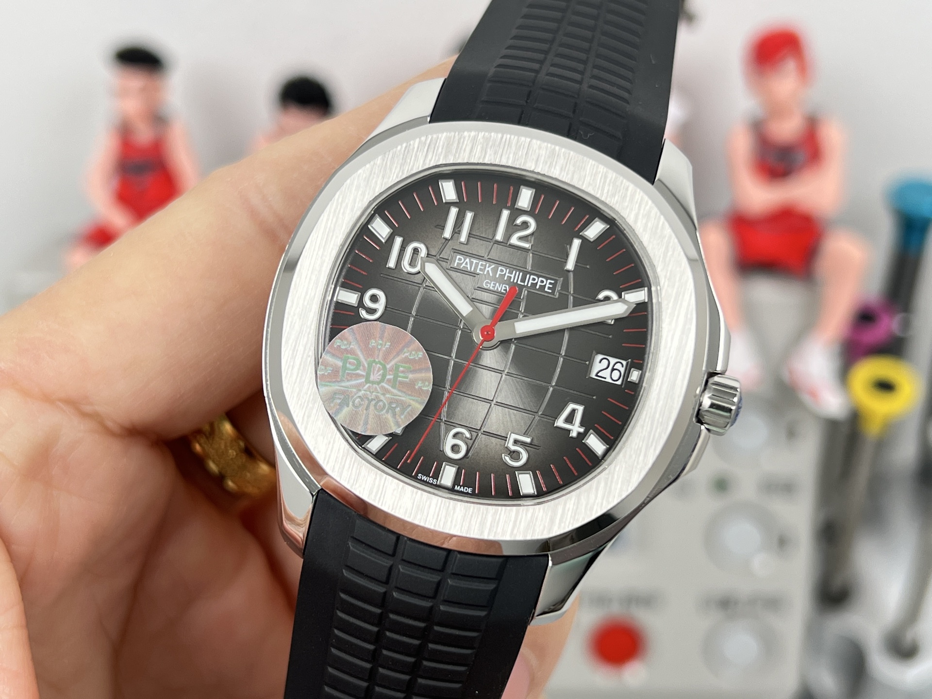 Patek Philippe Aquanaut 5167A-001 steel case, black bezel, black dial, black rubber strap 40mm Men's Automatic