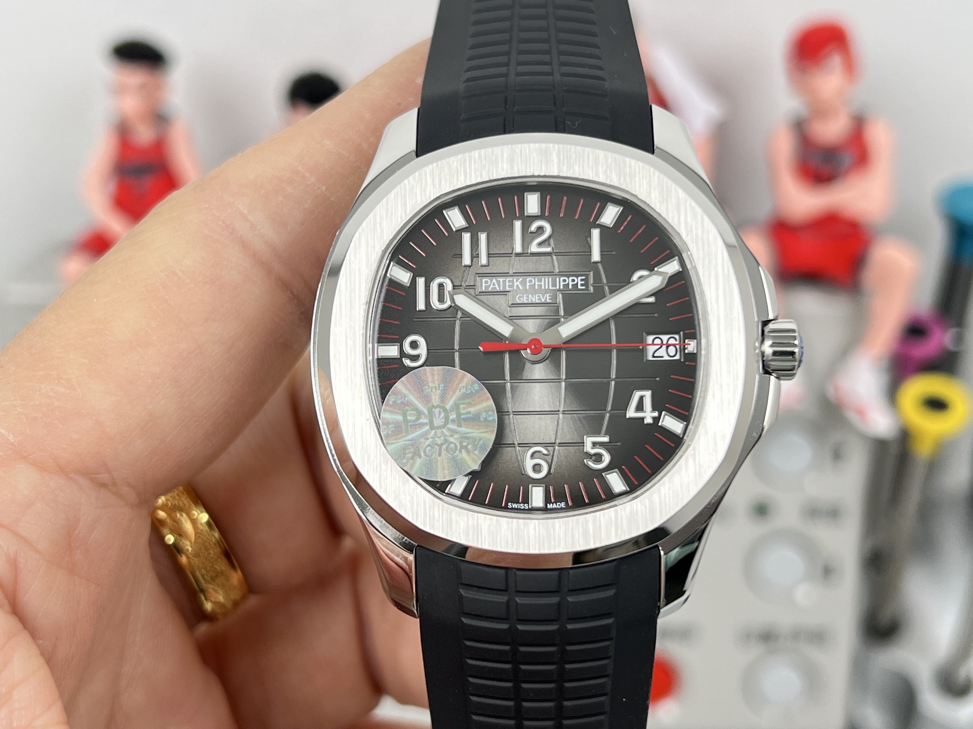 Patek Philippe Aquanaut 5167A-001 steel case, black bezel, black dial, black rubber strap 40mm Men's Automatic