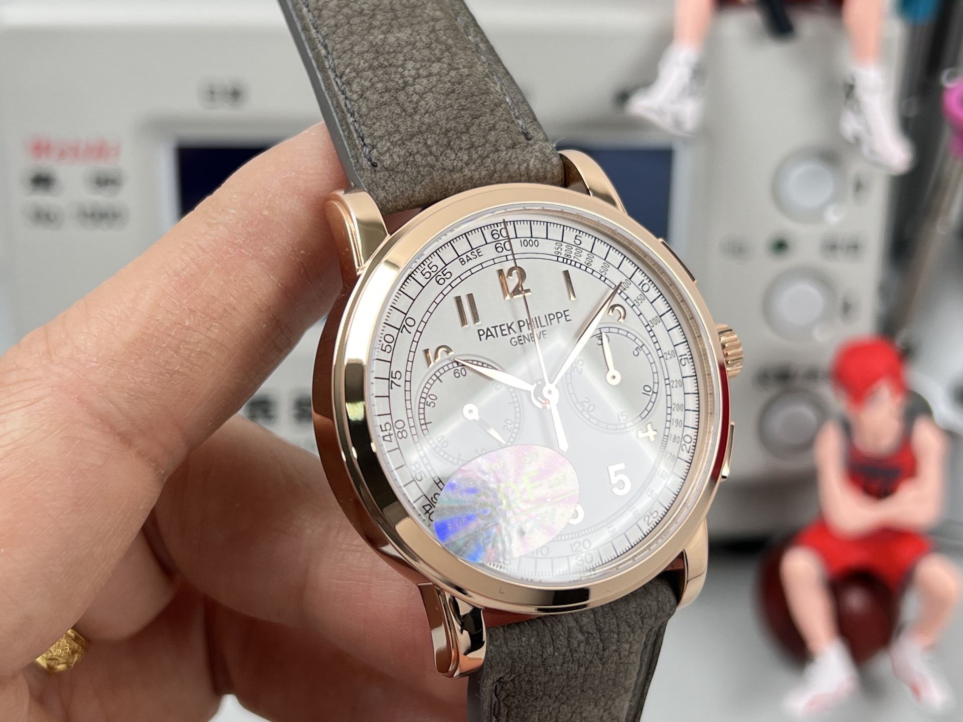 Patek Philippe Ref. 5170R-001 Chronograph rose gold case, white dial, brown strap 39mm Men's Manual
