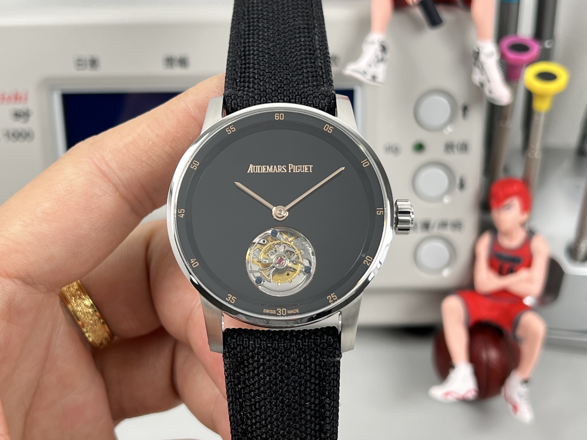 Audemars Piguet Code 11 59 Flying Tourbillon white gold case black bezel black dial black fabric strap 41mm Men s Automatic | BUY WATCHES USA luxury watches