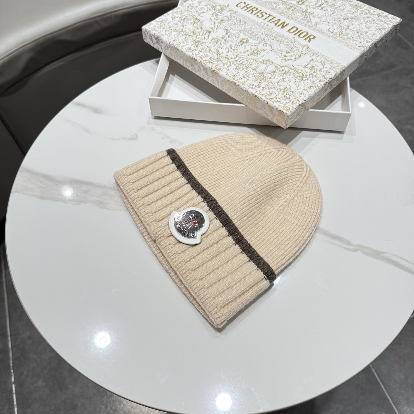 【MONCLER蒙口】2026秋冬新款男女款针织毛线帽，大牌简约～秋冬穿搭必备