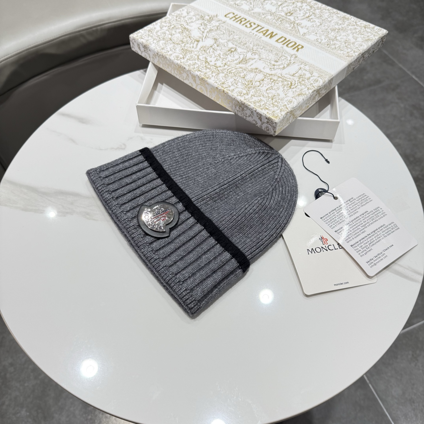 【MONCLER蒙口】2026秋冬新款男女款针织毛线帽，大牌简约～秋冬穿搭必备