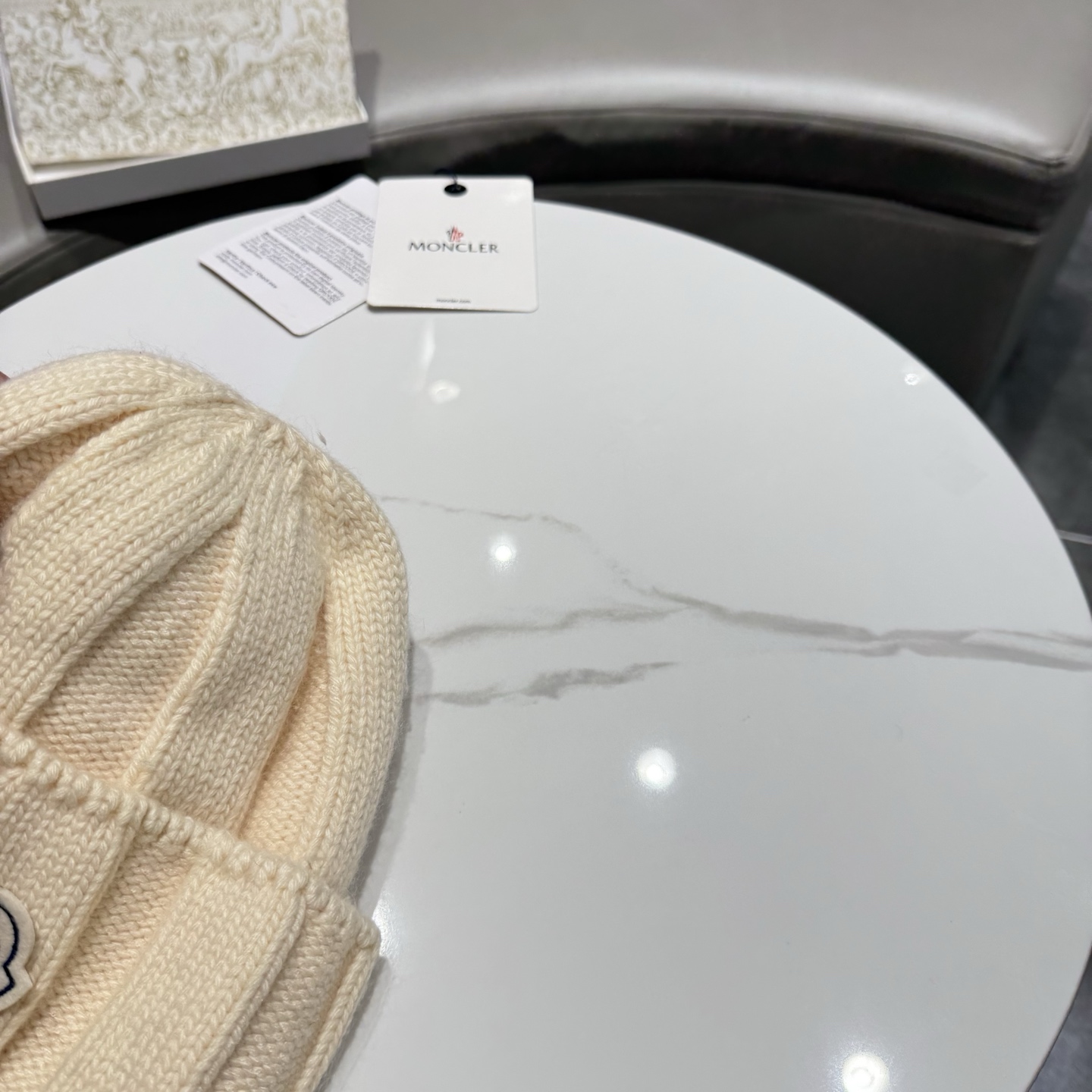 【MONCLER蒙口】2026秋冬新款男女款羊毛兔毛针织毛线帽，大牌简约～秋冬穿搭必备