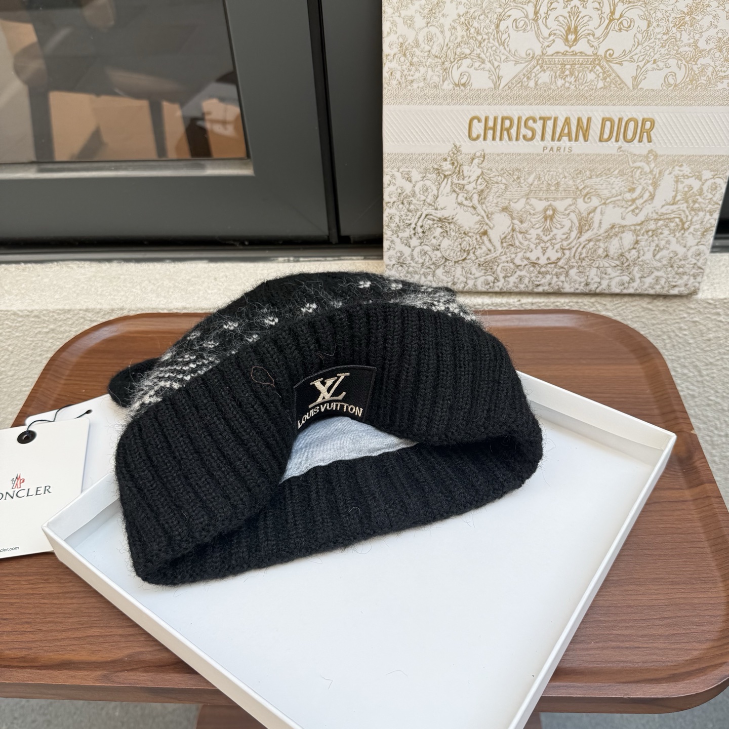 路易威登LOUIS VUITTON🎩官方热卖爆款，羊毛针织毛线帽，时尚好品质高端大气，超柔软！超火爆💖质感很赞，出街超好