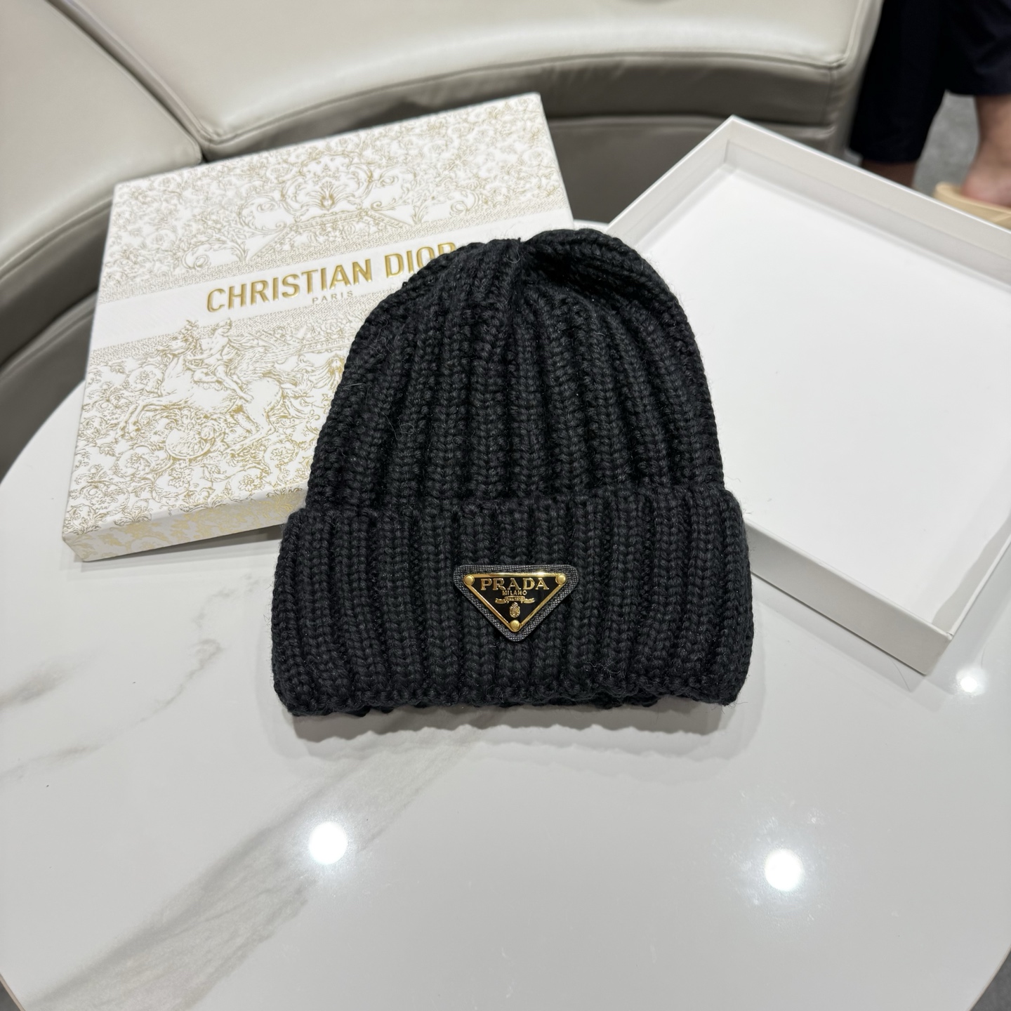【PRADA普拉达】秋冬男女新款💎针织毛线帽，大牌系列冬天出街必备