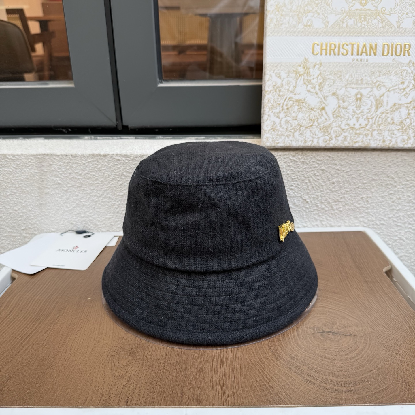 doir迪奥新款羊毛渔夫帽，头围57cm