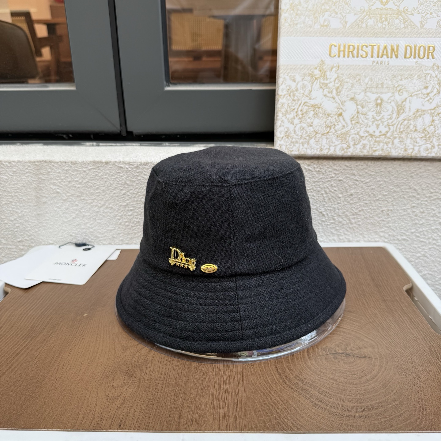 doir迪奥新款羊毛渔夫帽，头围57cm