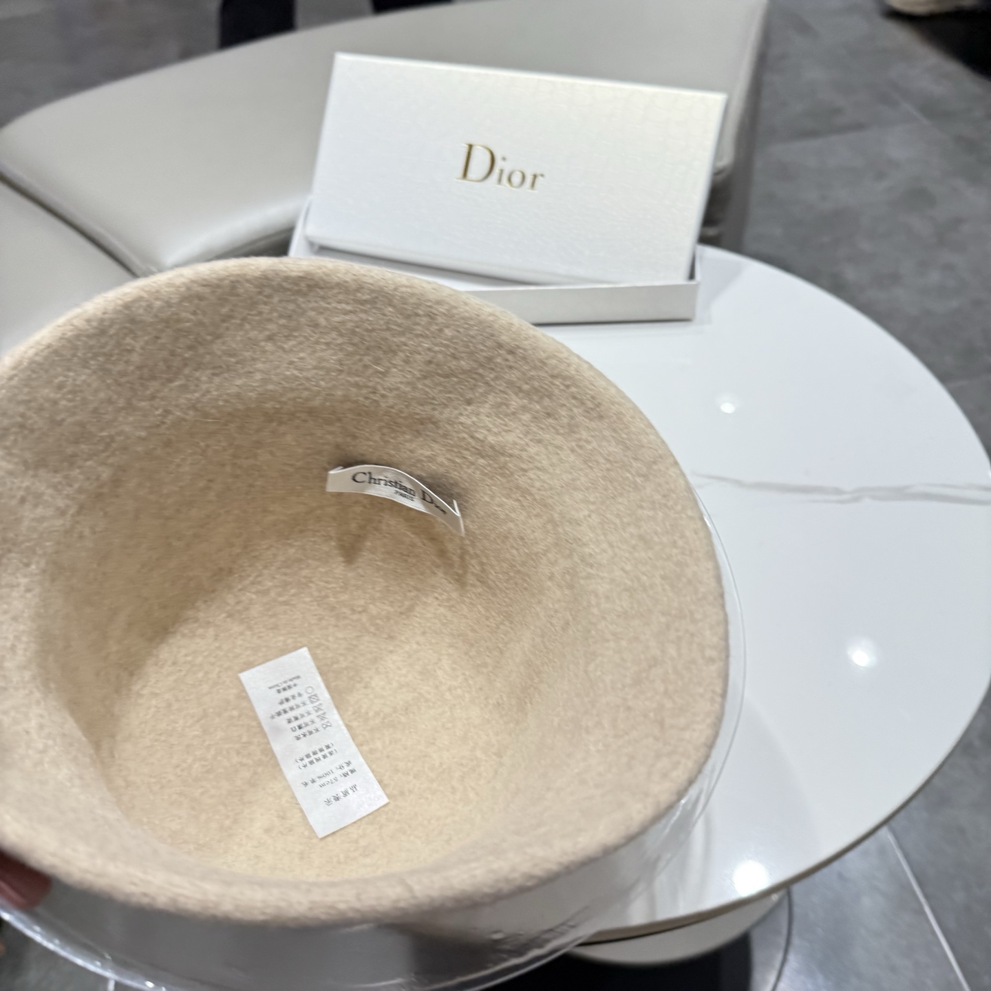 DIOR迪奥品质澳洲羊毛高级感礼帽女秋冬法式优雅气质名媛风渔夫帽