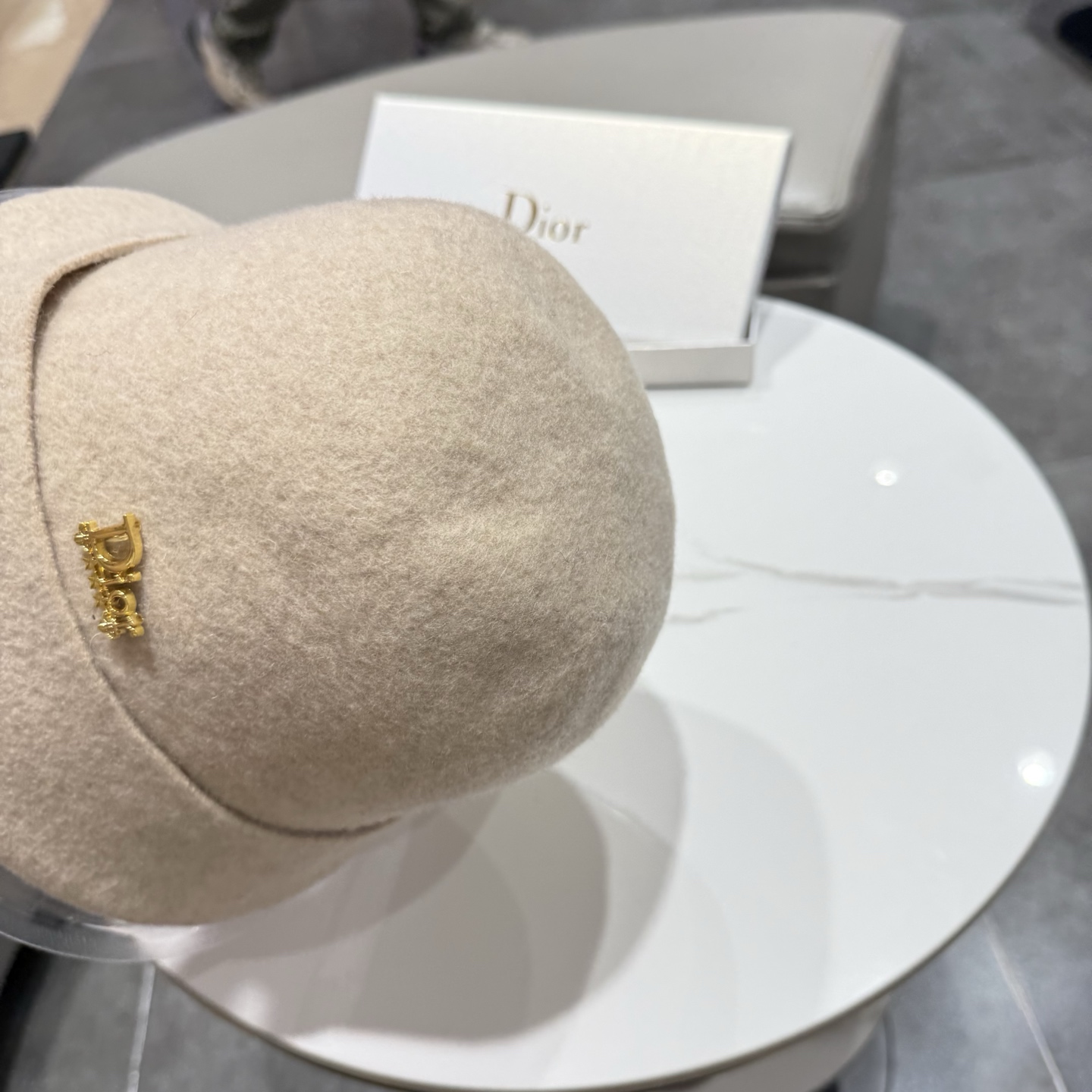 DIOR迪奥品质澳洲羊毛高级感礼帽女秋冬法式优雅气质名媛风渔夫帽