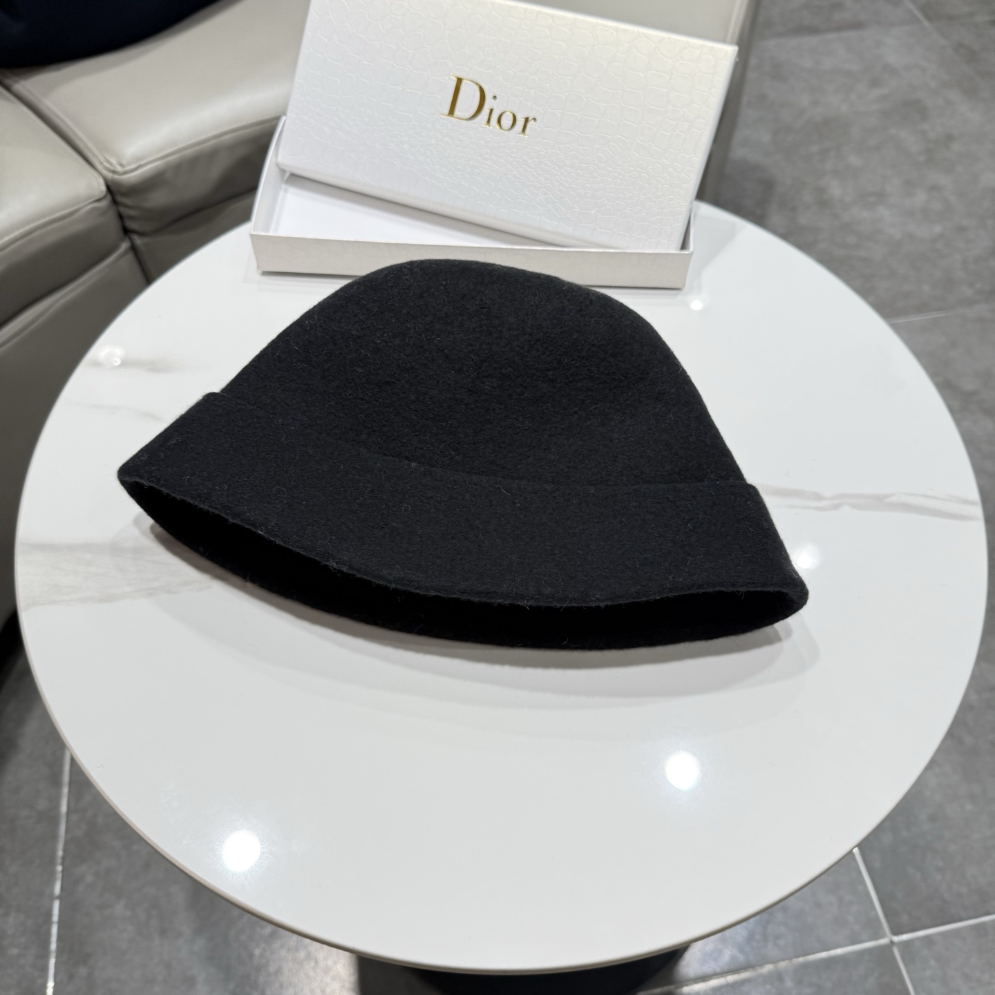 DIOR迪奥品质澳洲羊毛高级感礼帽女秋冬法式优雅气质名媛风渔夫帽