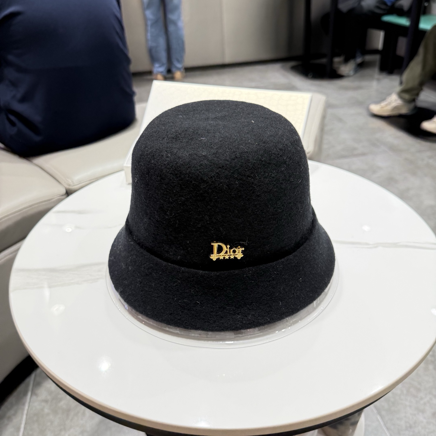 DIOR迪奥品质澳洲羊毛高级感礼帽女秋冬法式优雅气质名媛风渔夫帽