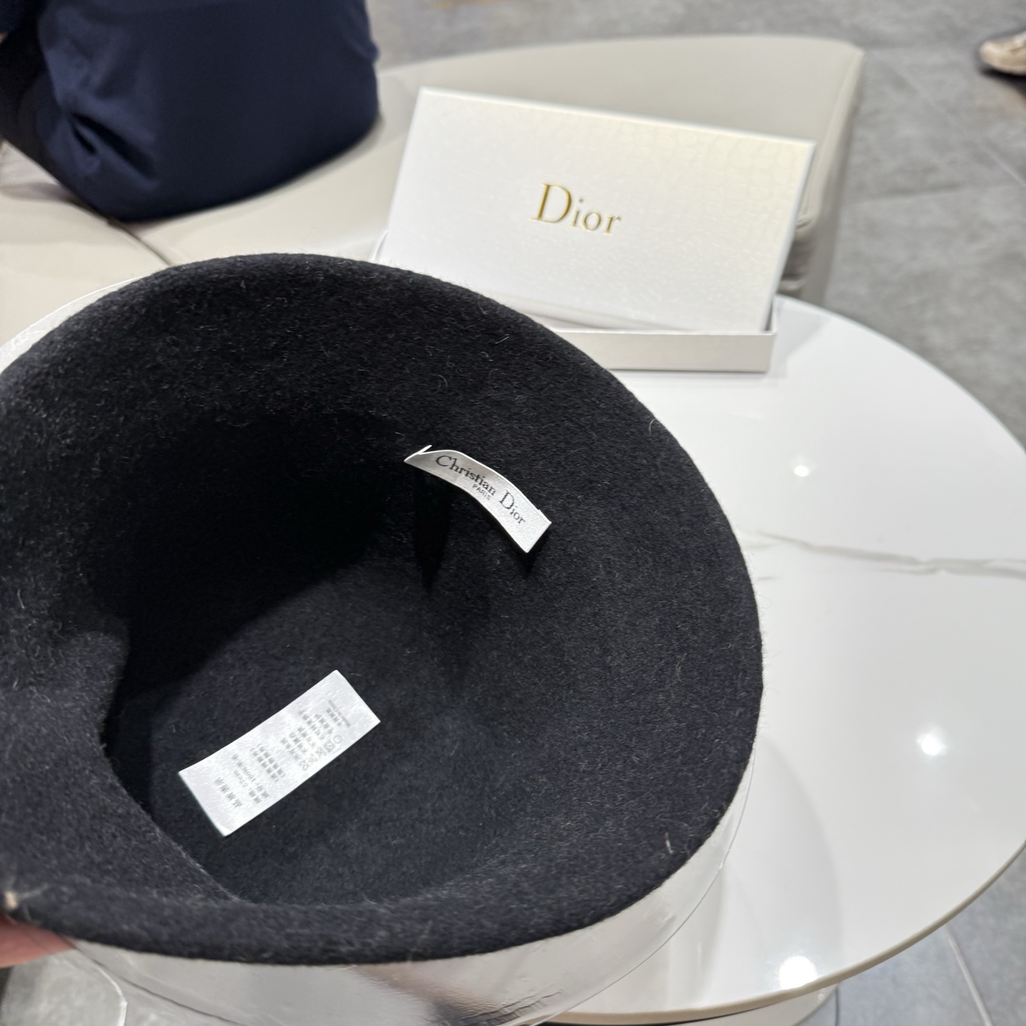 DIOR迪奥品质澳洲羊毛高级感礼帽女秋冬法式优雅气质名媛风渔夫帽