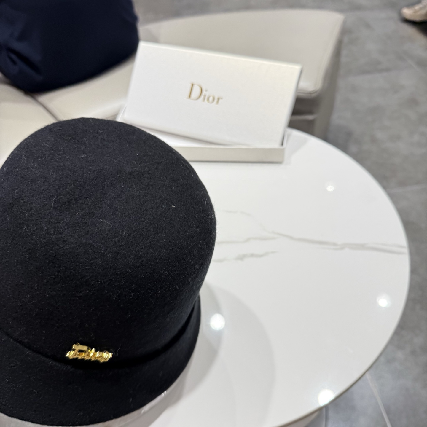 DIOR迪奥品质澳洲羊毛高级感礼帽女秋冬法式优雅气质名媛风渔夫帽