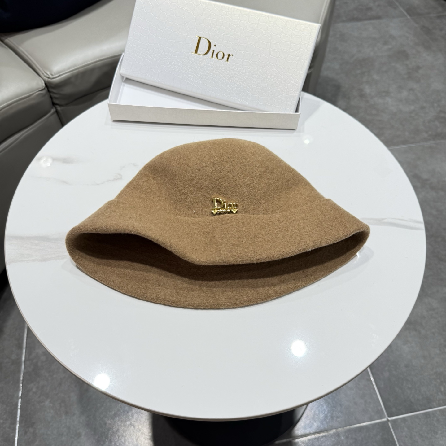 DIOR迪奥品质澳洲羊毛高级感礼帽女秋冬法式优雅气质名媛风渔夫帽
