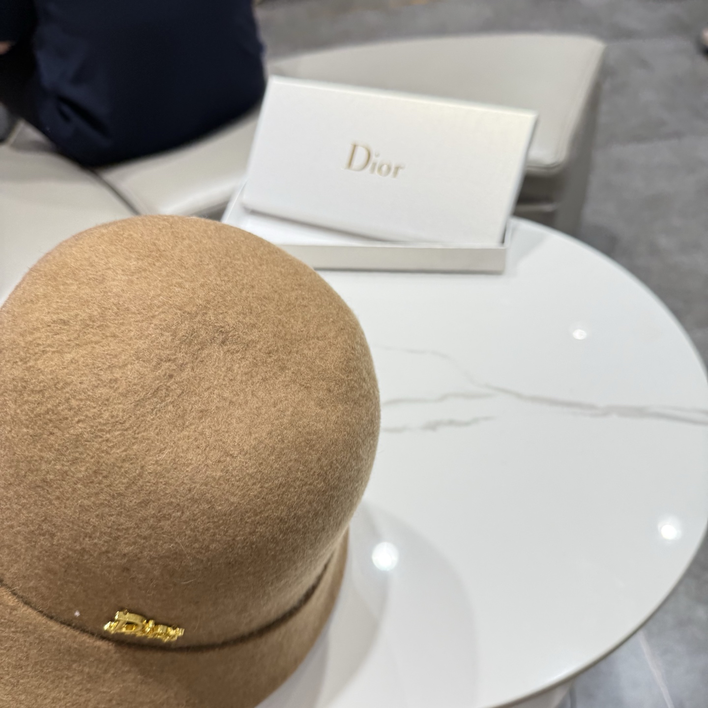 DIOR迪奥品质澳洲羊毛高级感礼帽女秋冬法式优雅气质名媛风渔夫帽