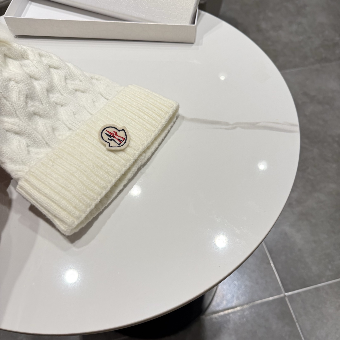 moncler韩版ins秋冬季真狐狸毛球毛线帽子女百搭时尚亲子针织帽潮