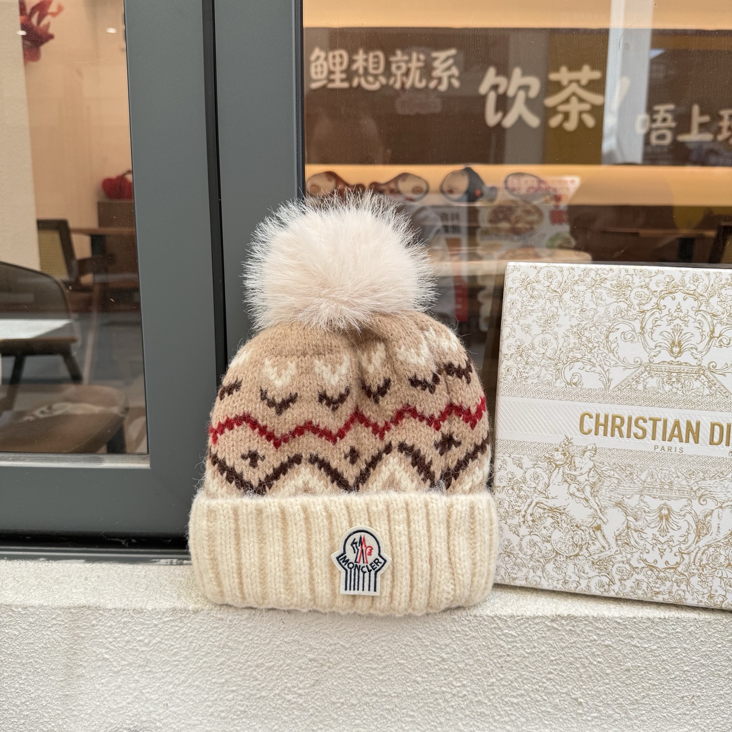 蒙口冬季加绒加厚防寒保暖针织帽毛球氛围感毛线帽护耳百搭时尚帽子女