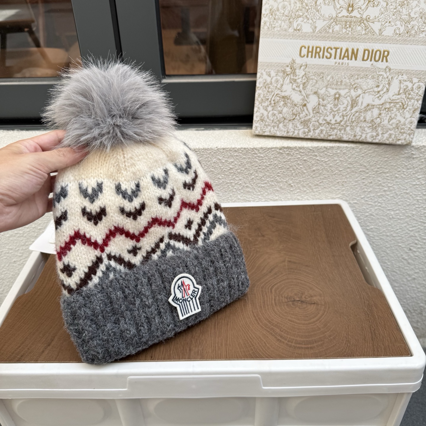 蒙口冬季加绒加厚防寒保暖针织帽毛球氛围感毛线帽护耳百搭时尚帽子女