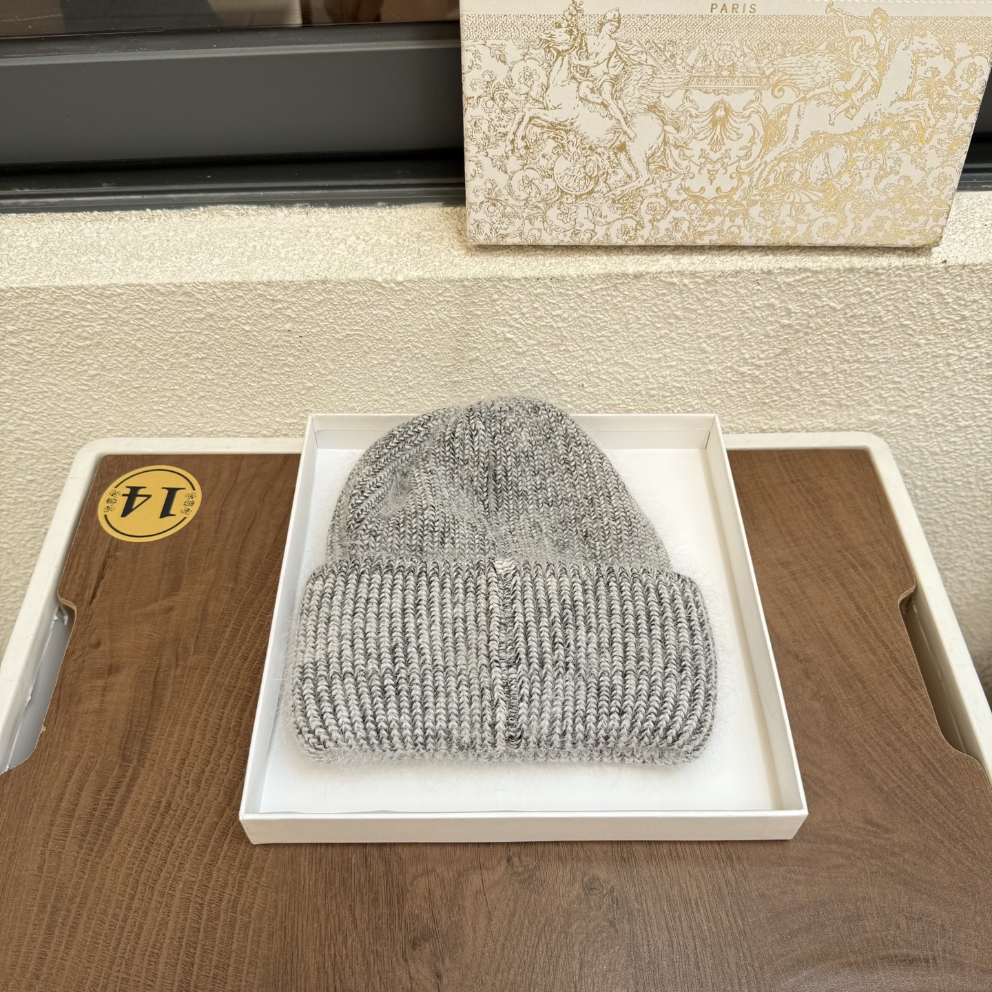爱马仕2026新款秋冬兔毛针织毛线帽 复古文艺的一款～新品上架