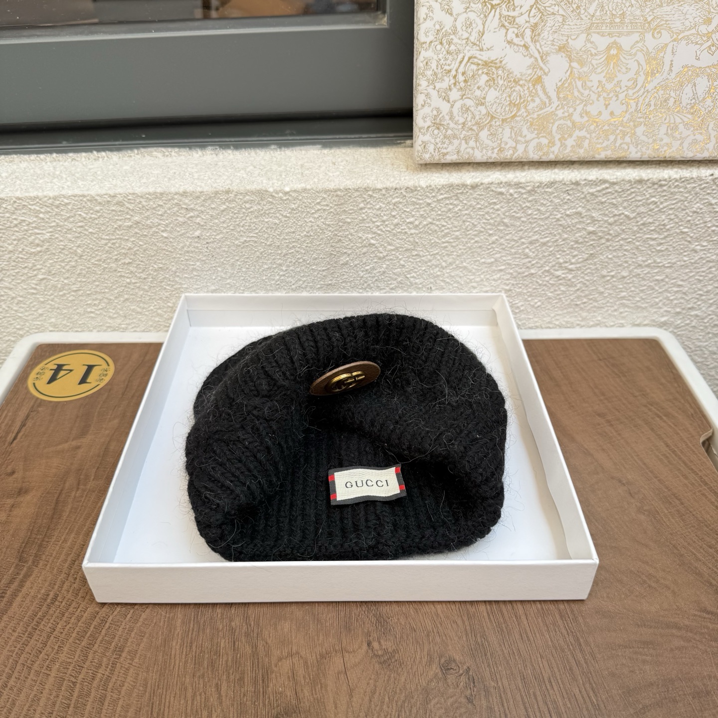 Gucci古奇秋冬新款毛线帽，兔毛面料，男女同款