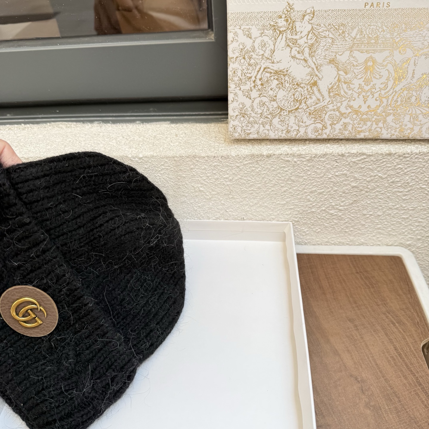 Gucci古奇秋冬新款毛线帽，兔毛面料，男女同款