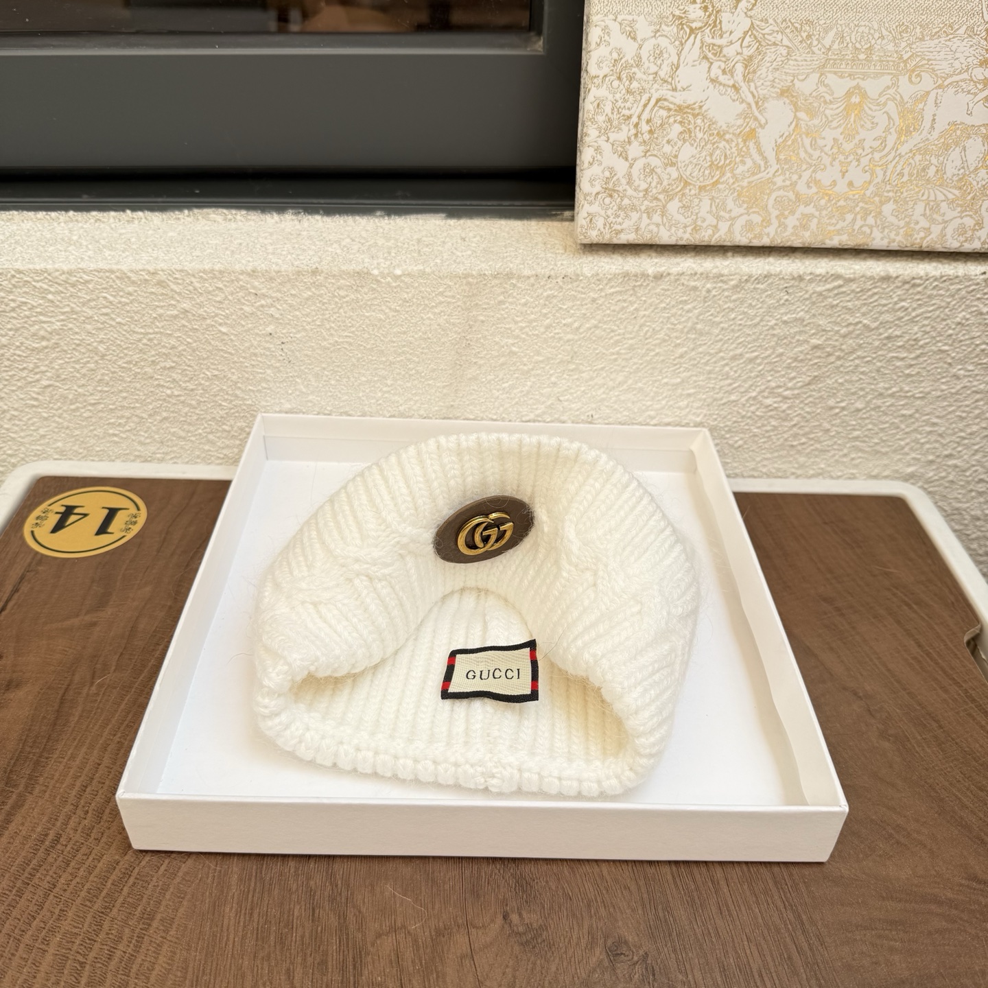 Gucci古奇秋冬新款毛线帽，兔毛面料，男女同款