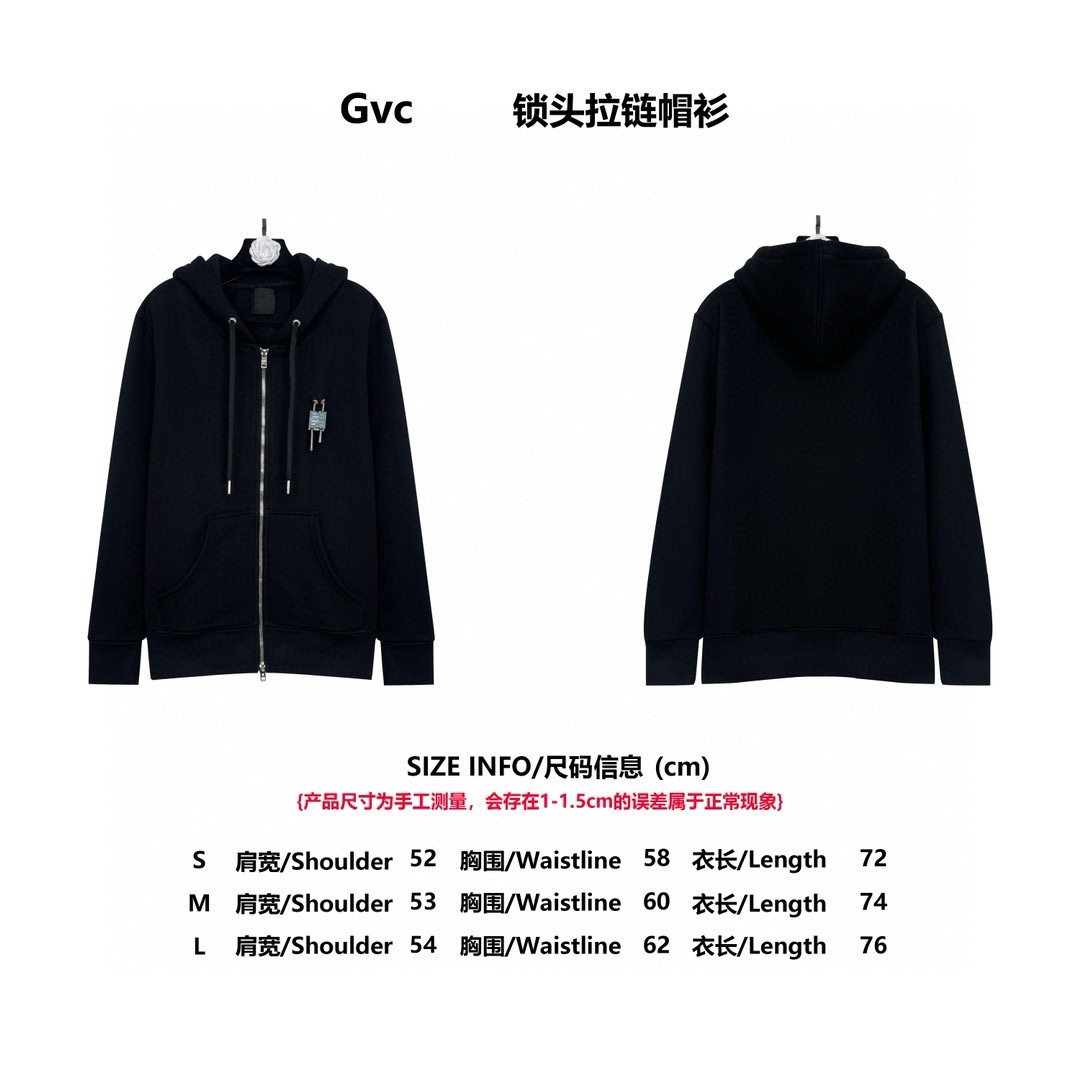 💰280 Glvcnch*纪梵希
21FW 锁头拉链连帽卫衣
原11,500购入，采用520克抓绒卫衣面料成衣非常厚重。五金锁扣头可拆卸，可拧下，开模五金费用高达1万2，双头拉链采用欧牙拉齿，鸡眼尾夹全部原版刻字开模。全套辅料三标跟足原版，后龟背方格采用双面高温胶双层复合厚实立体，成衣上身有质感十足，区别市场那些偷工减料，软啪啪版本。
size:s-L