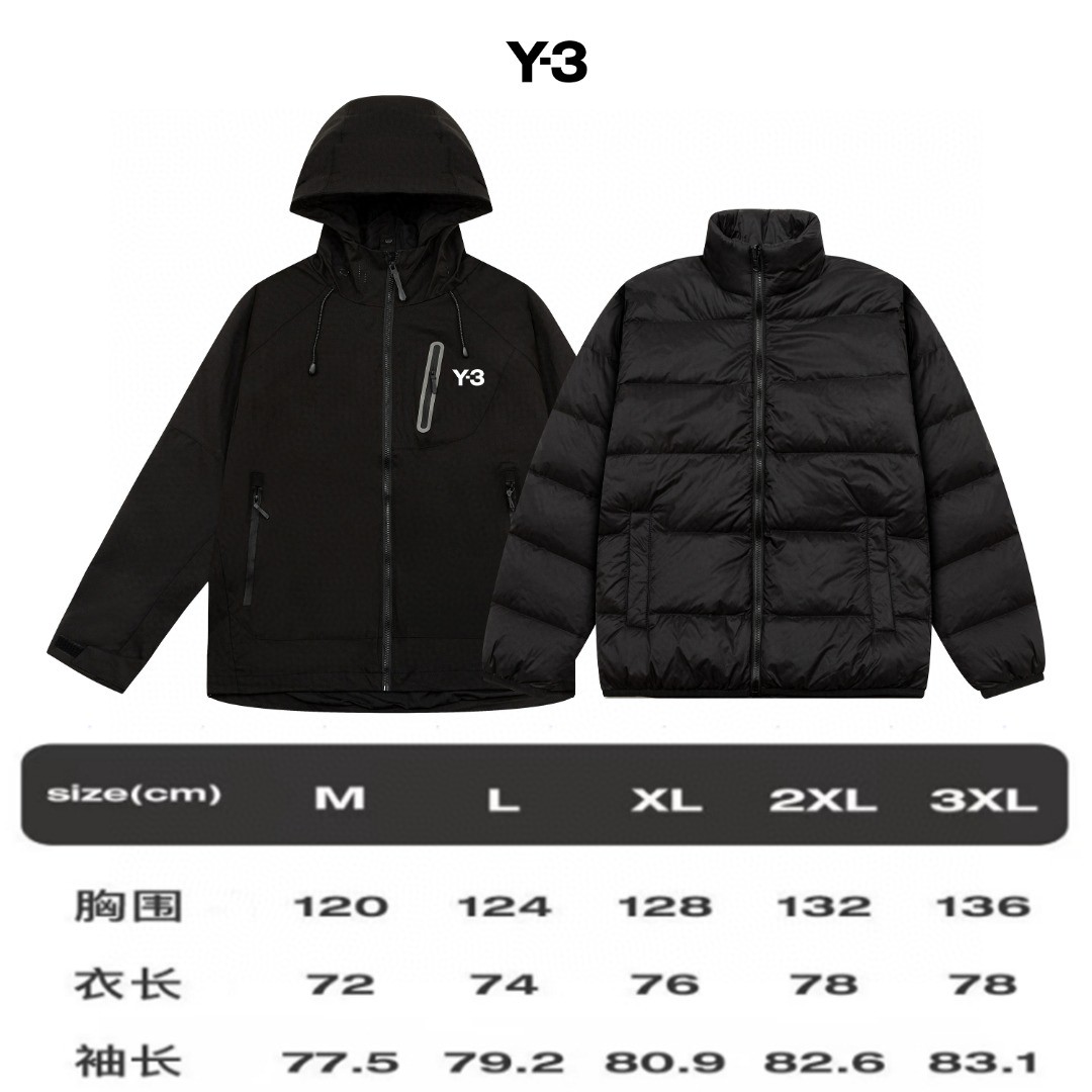 P420 高版本 Y-3
系列三合一羽绒服 功能性户外性能 防风，防雨，90绒，自购ZP打版 所有数据 辅料 全套辅料定制 整衣 这款夹克设计简洁而通用，可提供高山环境所需的性能，轻薄而耐磨，防风、防水且透气，适合多种活动穿着。
头盔兼容S兜帽防护良好且不影响视线，插手口袋设有拉链，便于取放物品，多用途服装适用于多种活动和环境。
轻量 高性能的简约设计，轻量而耐磨。 
GORE-TEX：防水、防风、透气面料可提供多面防护。
传统风琴交叉反向进入高山口袋设置在高位，VISLON中央正面拉链，可调节Velcro袖口魔术贴标签，兼容ZiP-in 

码数M-3XL