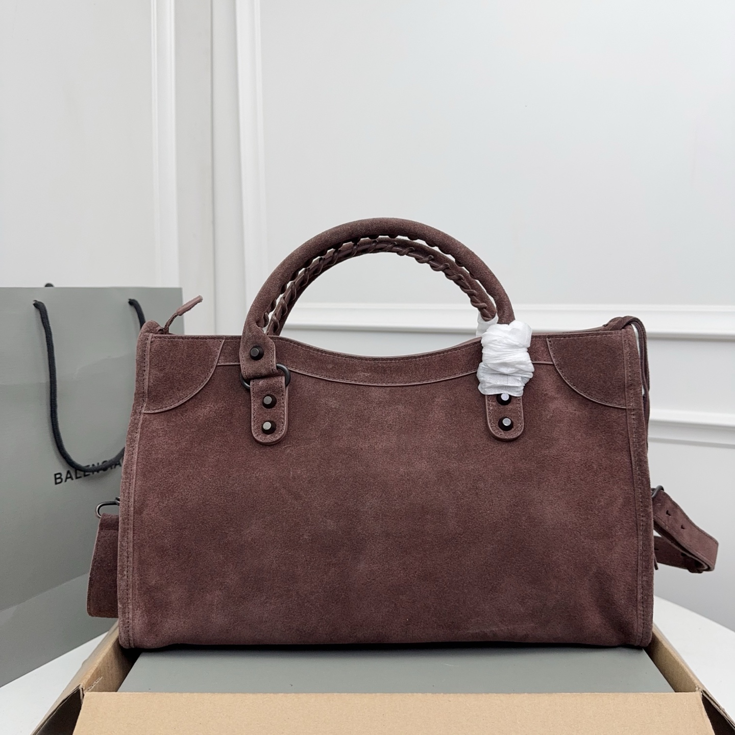 Balenciaga Style Brown Leather Card Holder Bags Card Holder detail image 3 from source 776224