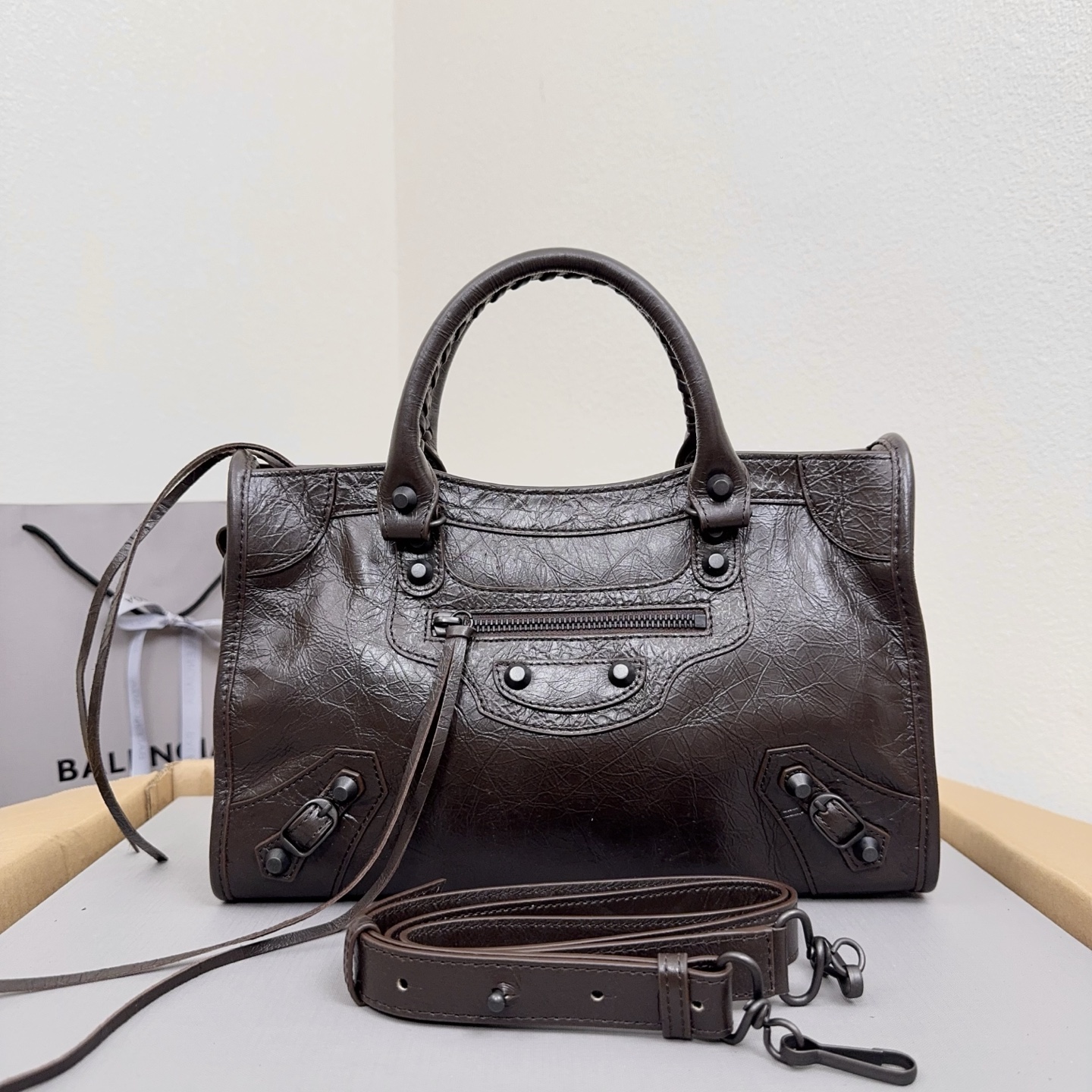 巴家 时代眼泪 インポート レザー バイカー バッグ