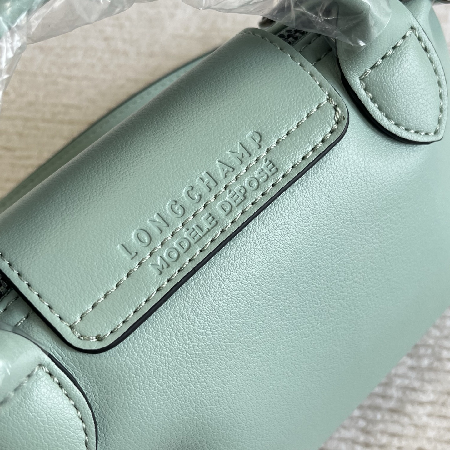 Longchamp Light green details! Internal name