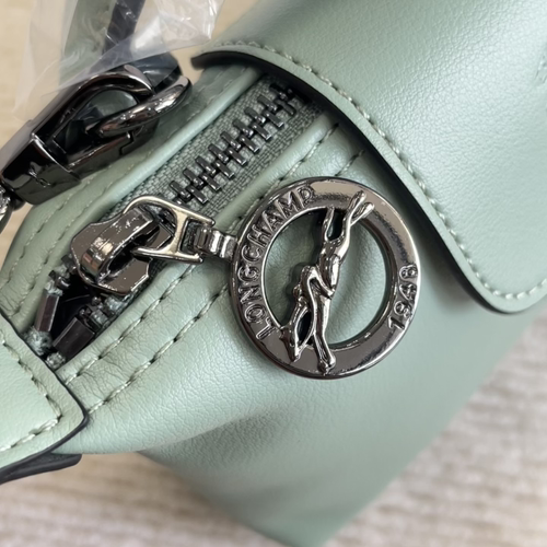 Longchamp light green details