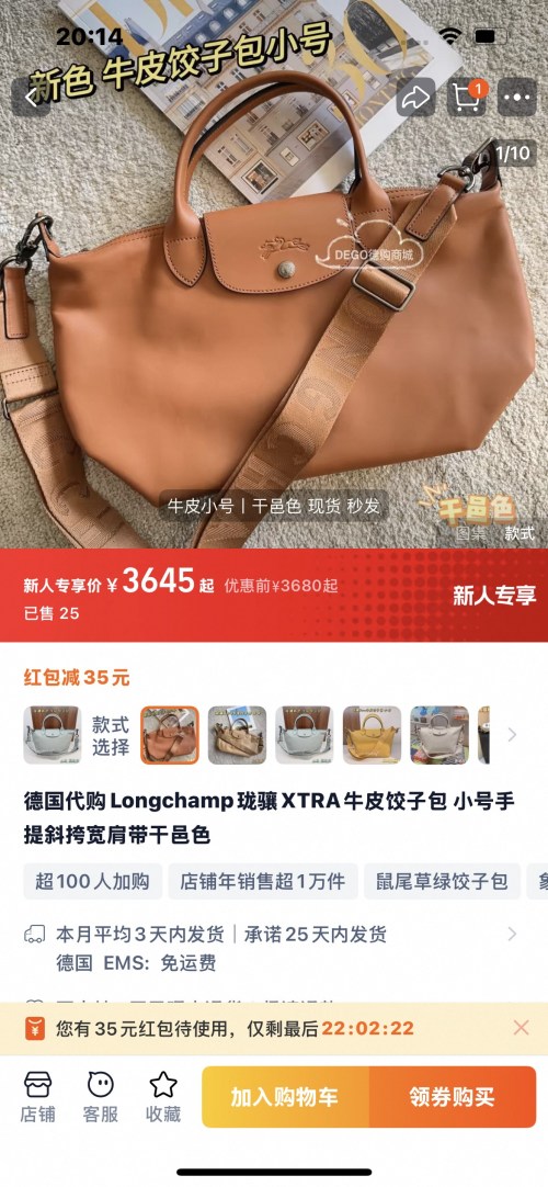 Longchamp Leather Dumpling Bag Small Crossbody Shoulder Bag with Detachable Strap 1 Longchamp Leather Dumpling Bag Small Crossbody Shoulder Bag with Detachable Strap