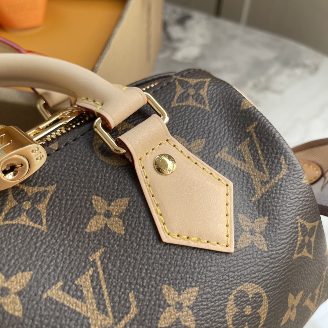 Louis Vuitton Speedy Bandouliere 20 Monogram Canvas Satchel Crossbody Bag 6 i1714906383 2593 2