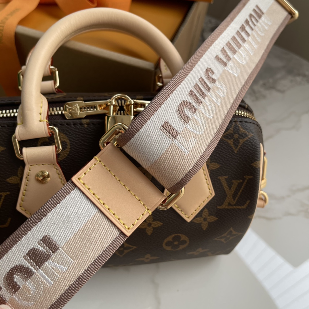 Louis Vuitton Speedy Bandouliere 20 Monogram Canvas Satchel Crossbody Bag 8 i1714906383 4107 5
