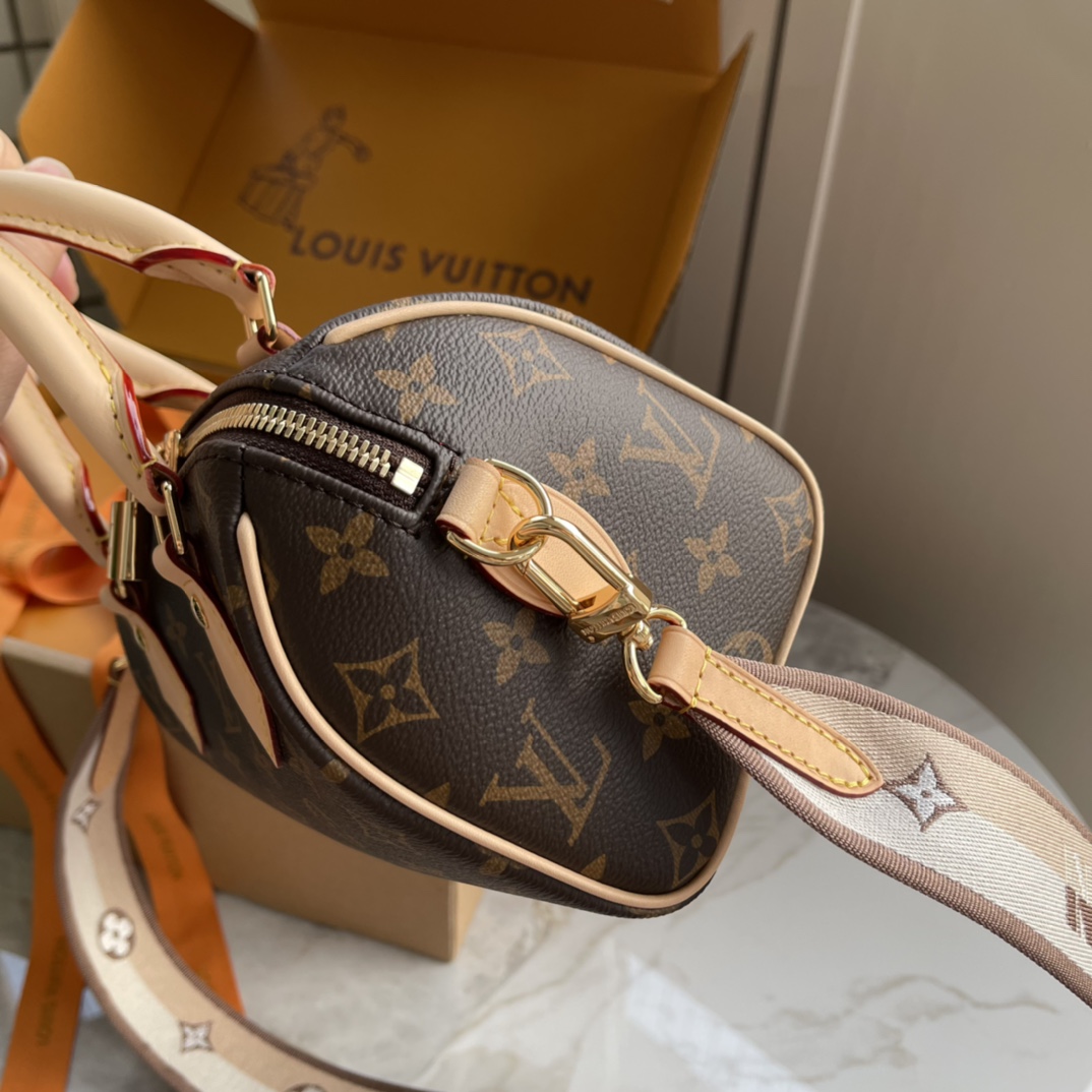 Louis Vuitton Speedy Bandouliere 20 Monogram Canvas Satchel Crossbody Bag 4 i1714906383 5086 7