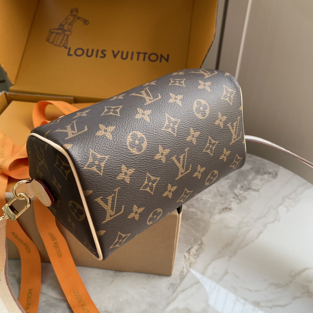 Louis Vuitton Speedy Bandouliere 20 Monogram Canvas Satchel Crossbody Bag 5 i1714906383 8704 6