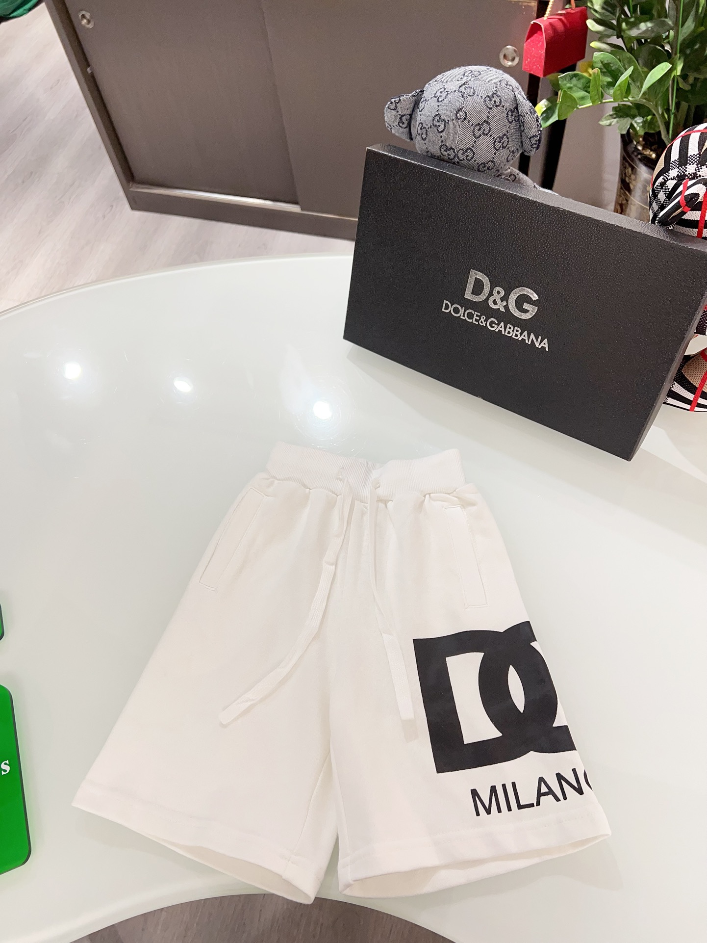 DG Logo Print Cotton Bermuda Shorts - Comfortable & Stylish Loungewear 3 i1717323279 9484 4