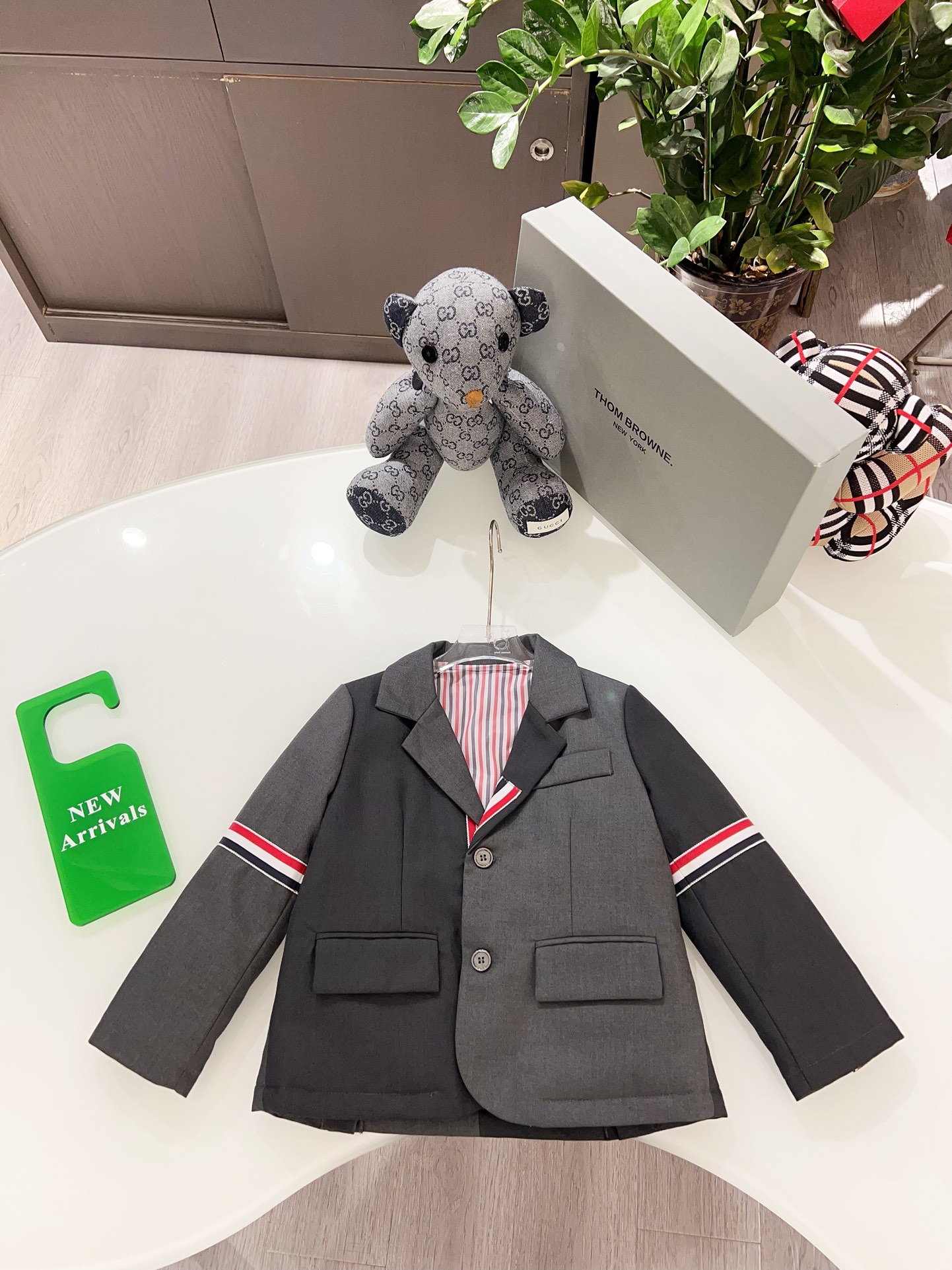 Thom Browne Kids' Color Blocked Blazer - Stylish & Comfortable Size 100-160