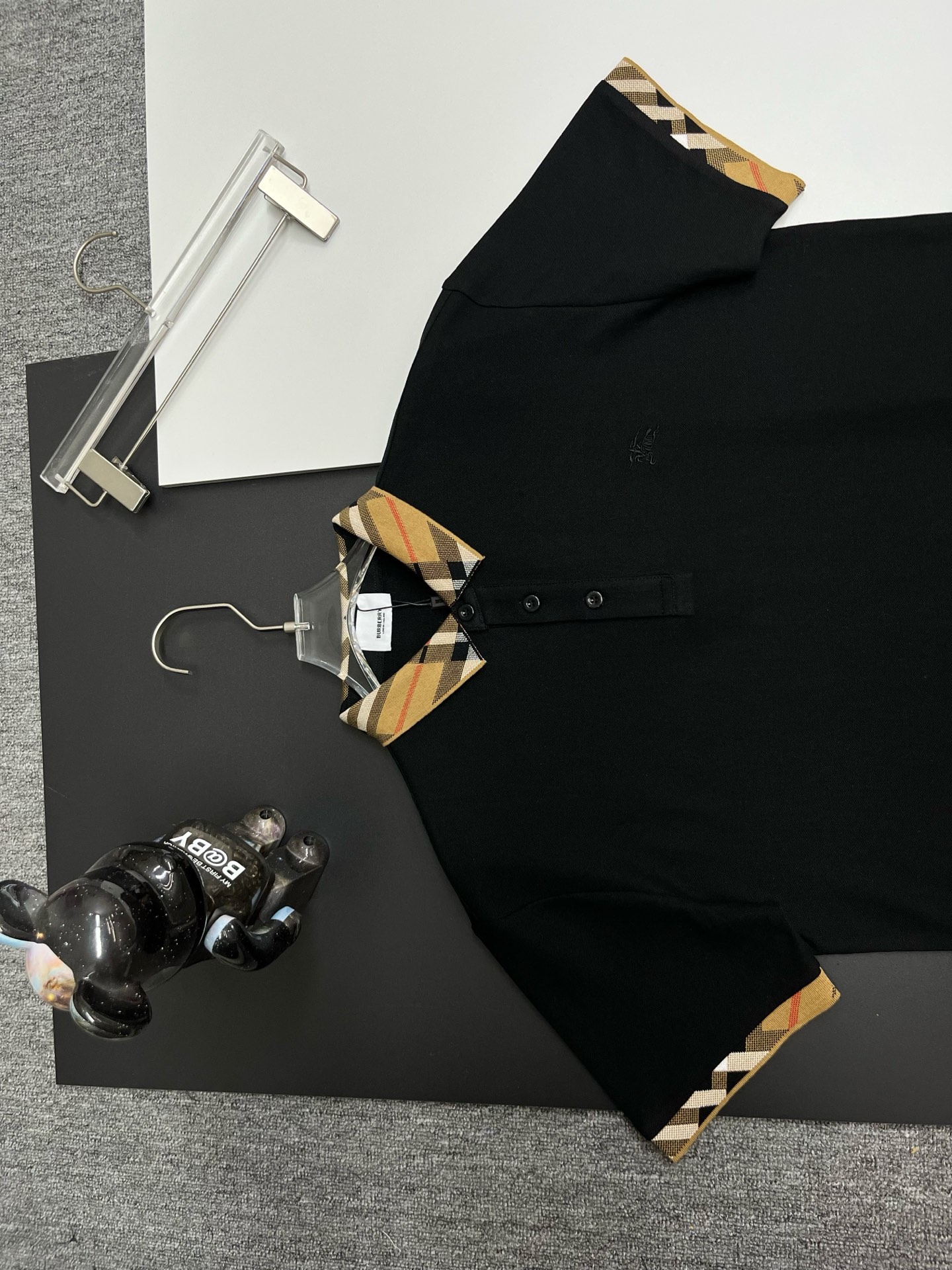 Burberry BURBERRY 巴宝莉领袖格纹战马刺绣新款Polo衫