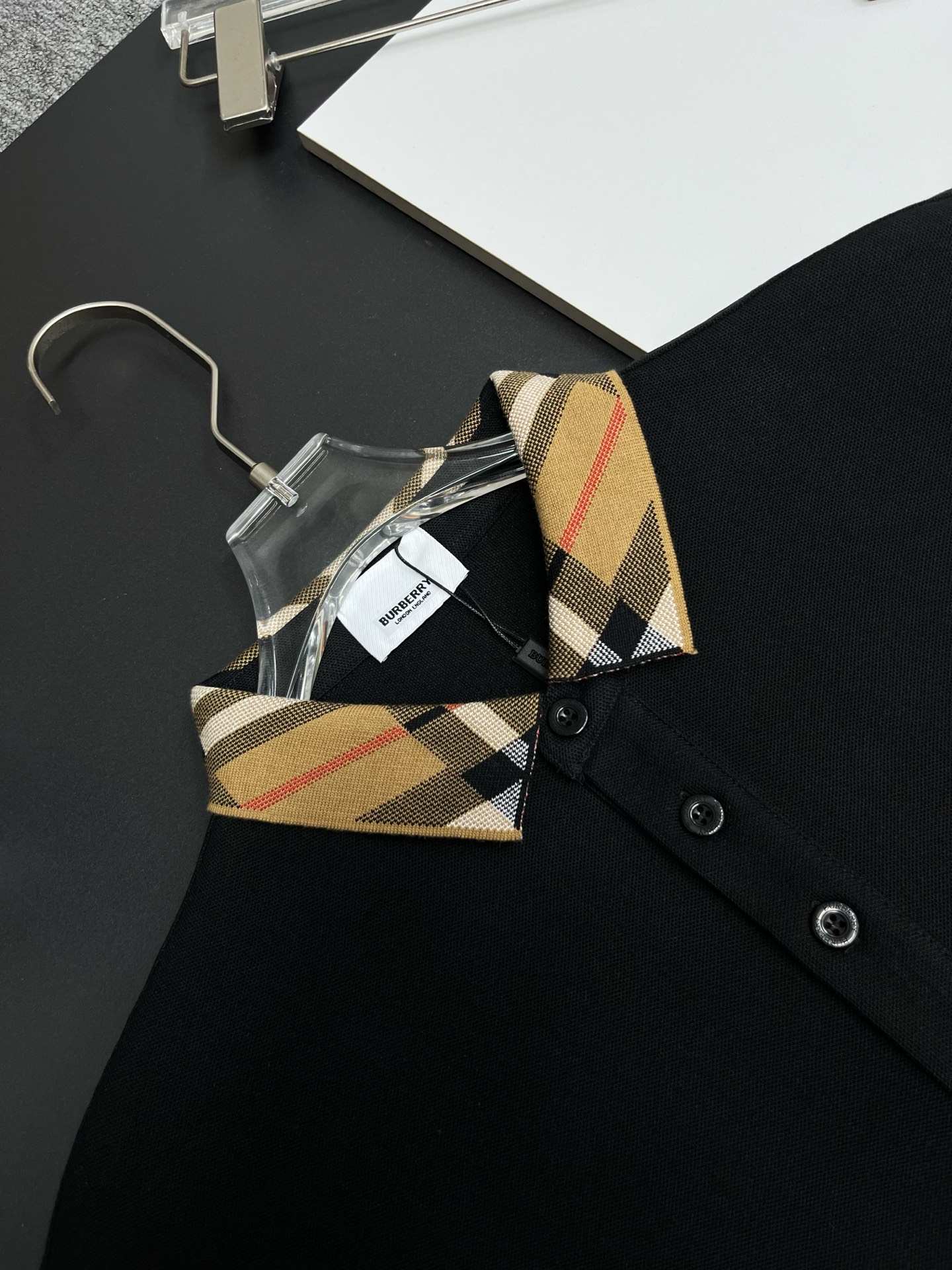 Burberry BURBERRY 巴宝莉领袖格纹战马刺绣新款Polo衫