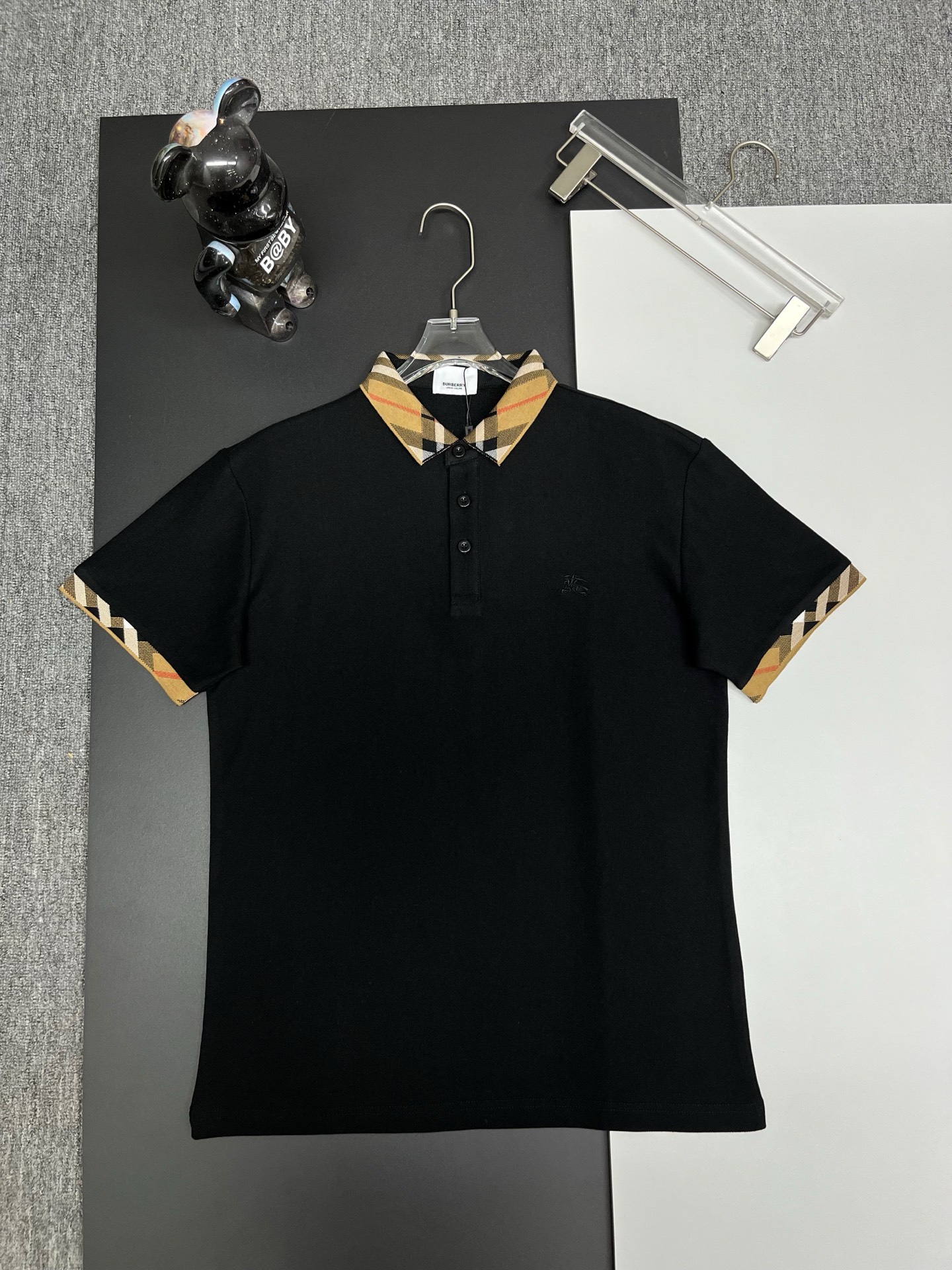 Burberry BURBERRY 巴宝莉领袖格纹战马刺绣新款Polo衫