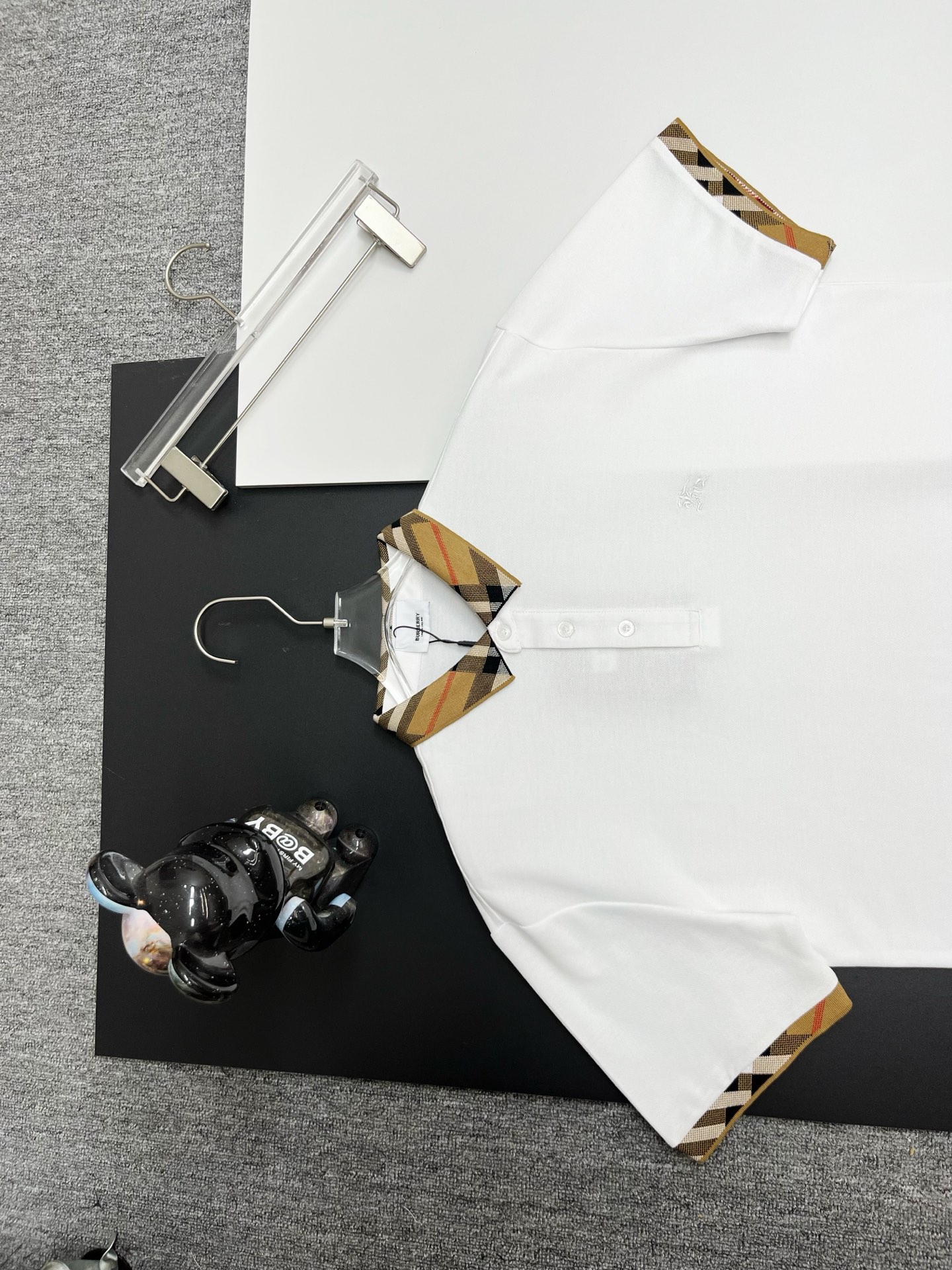 Burberry BURBERRY 巴宝莉领袖格纹战马刺绣新款Polo衫
