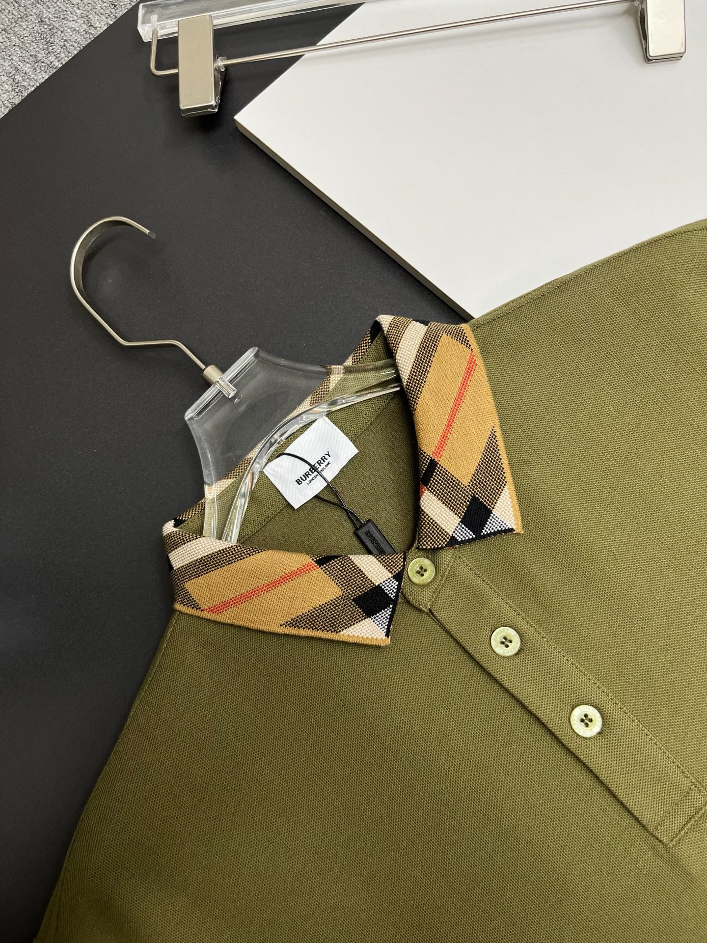 Burberry BURBERRY 巴宝莉领袖格纹战马刺绣新款Polo衫