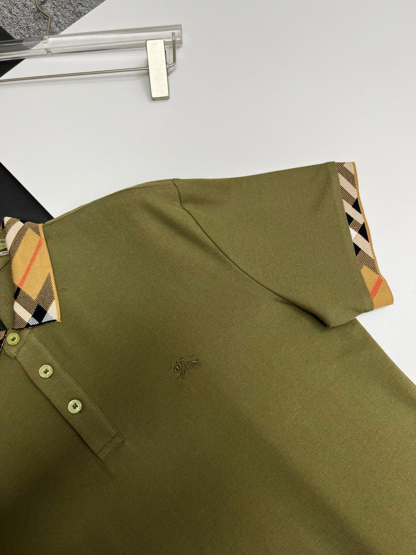 Burberry BURBERRY 巴宝莉领袖格纹战马刺绣新款Polo衫