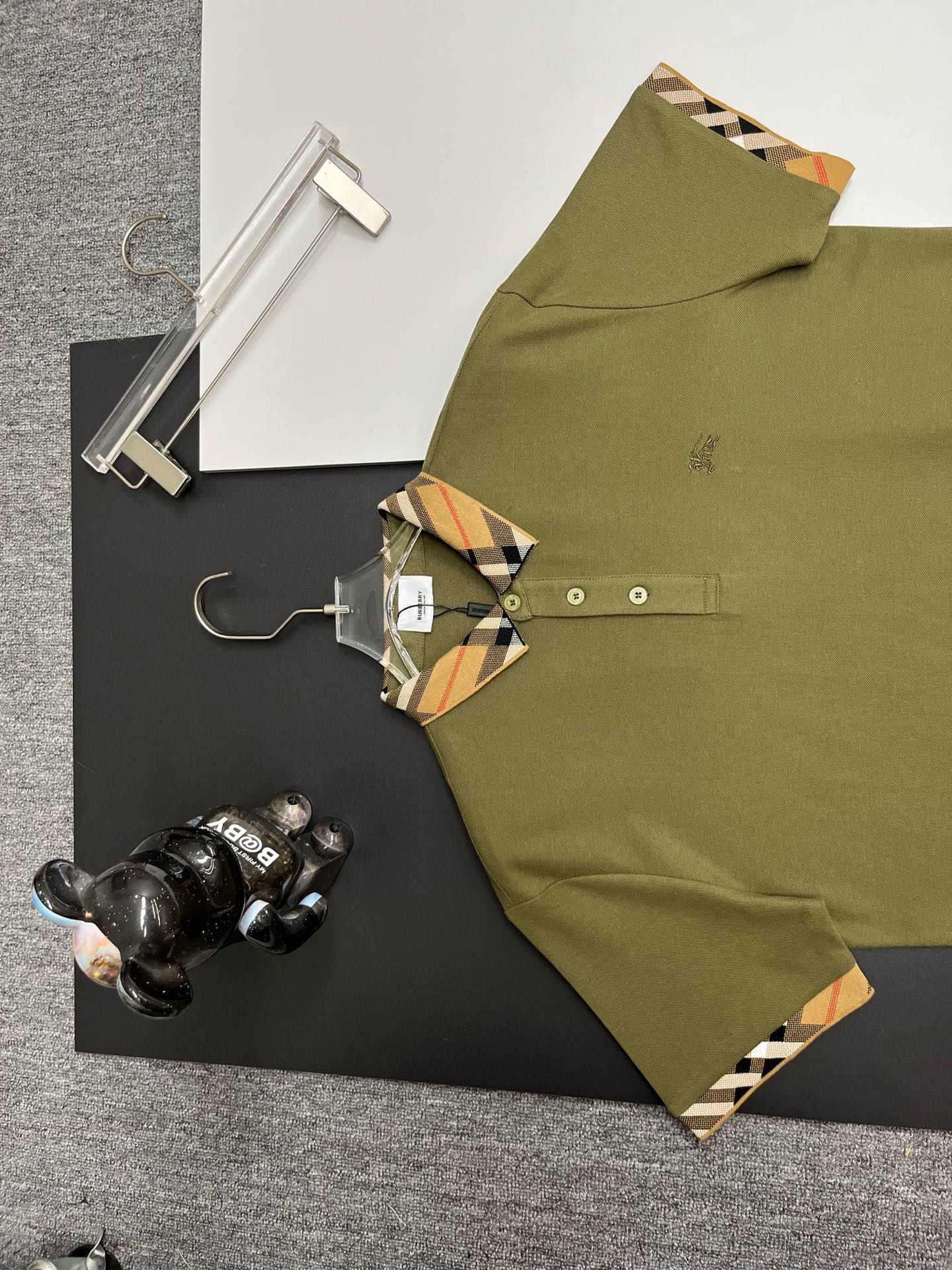 Burberry BURBERRY 巴宝莉领袖格纹战马刺绣新款Polo衫