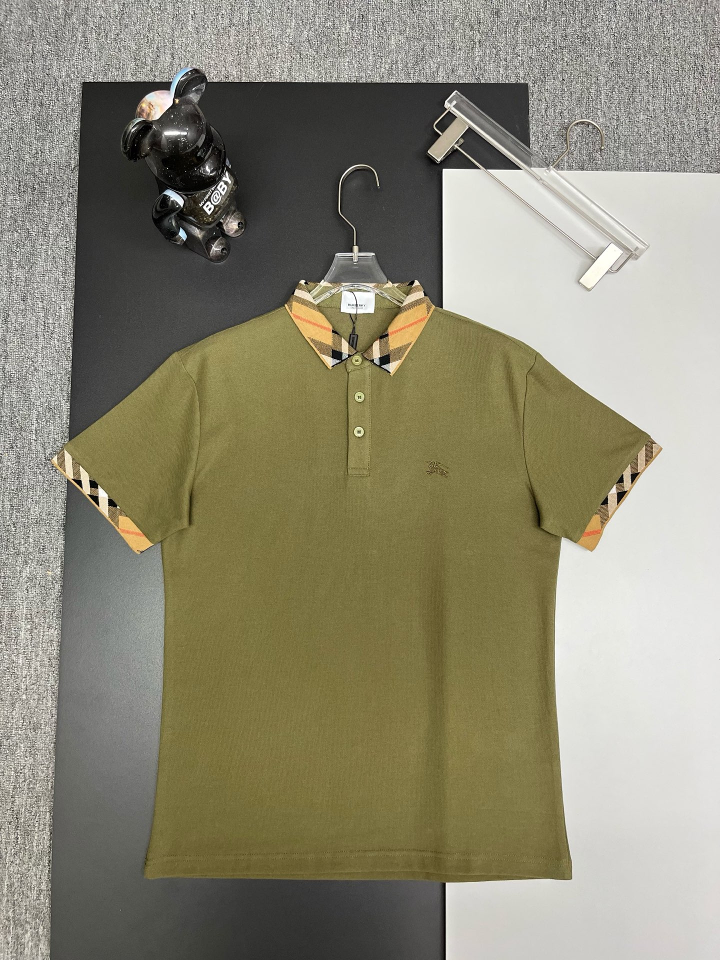 Burberry BURBERRY 巴宝莉领袖格纹战马刺绣新款Polo衫