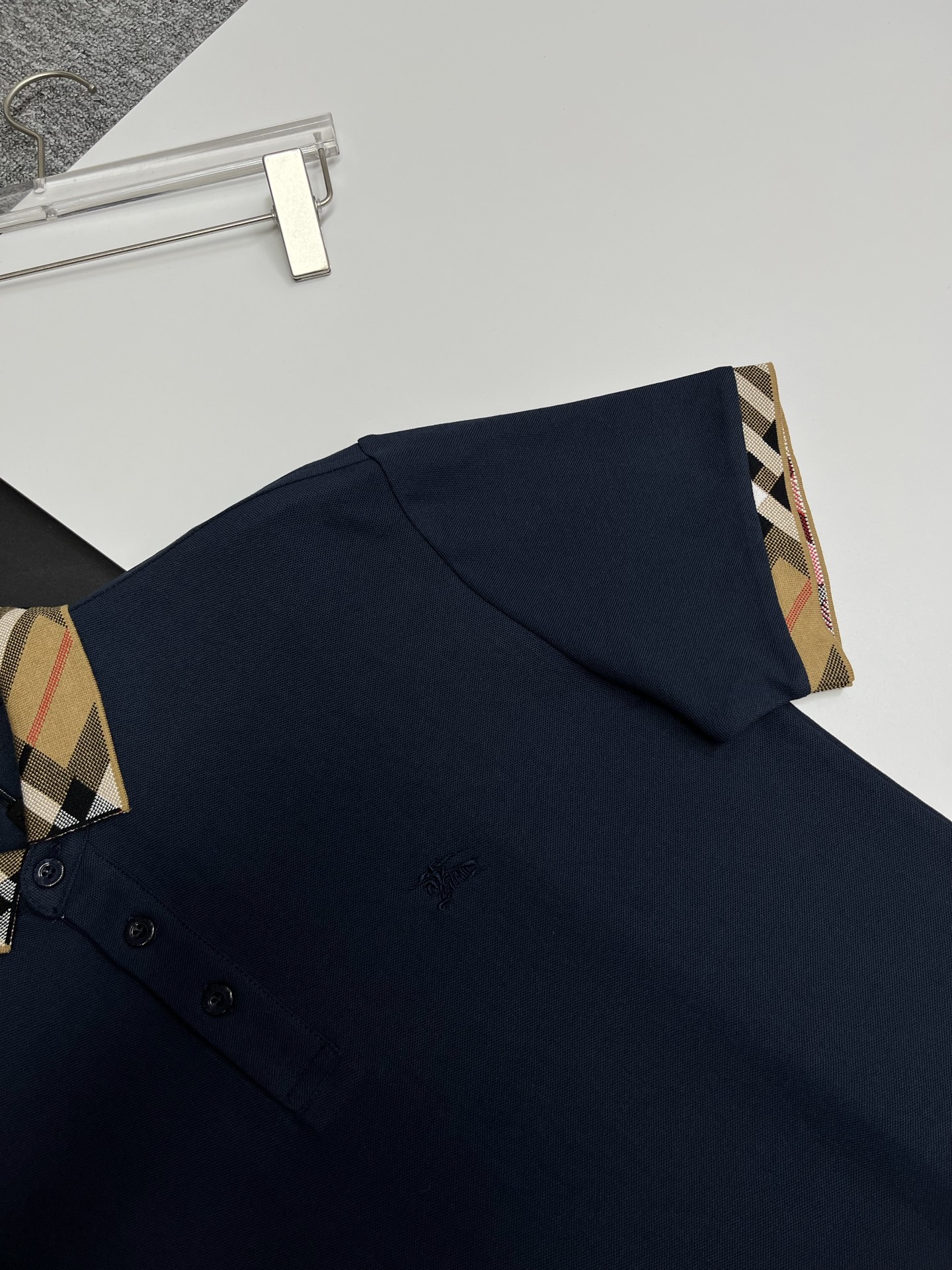 Burberry BURBERRY 巴宝莉领袖格纹战马刺绣新款Polo衫